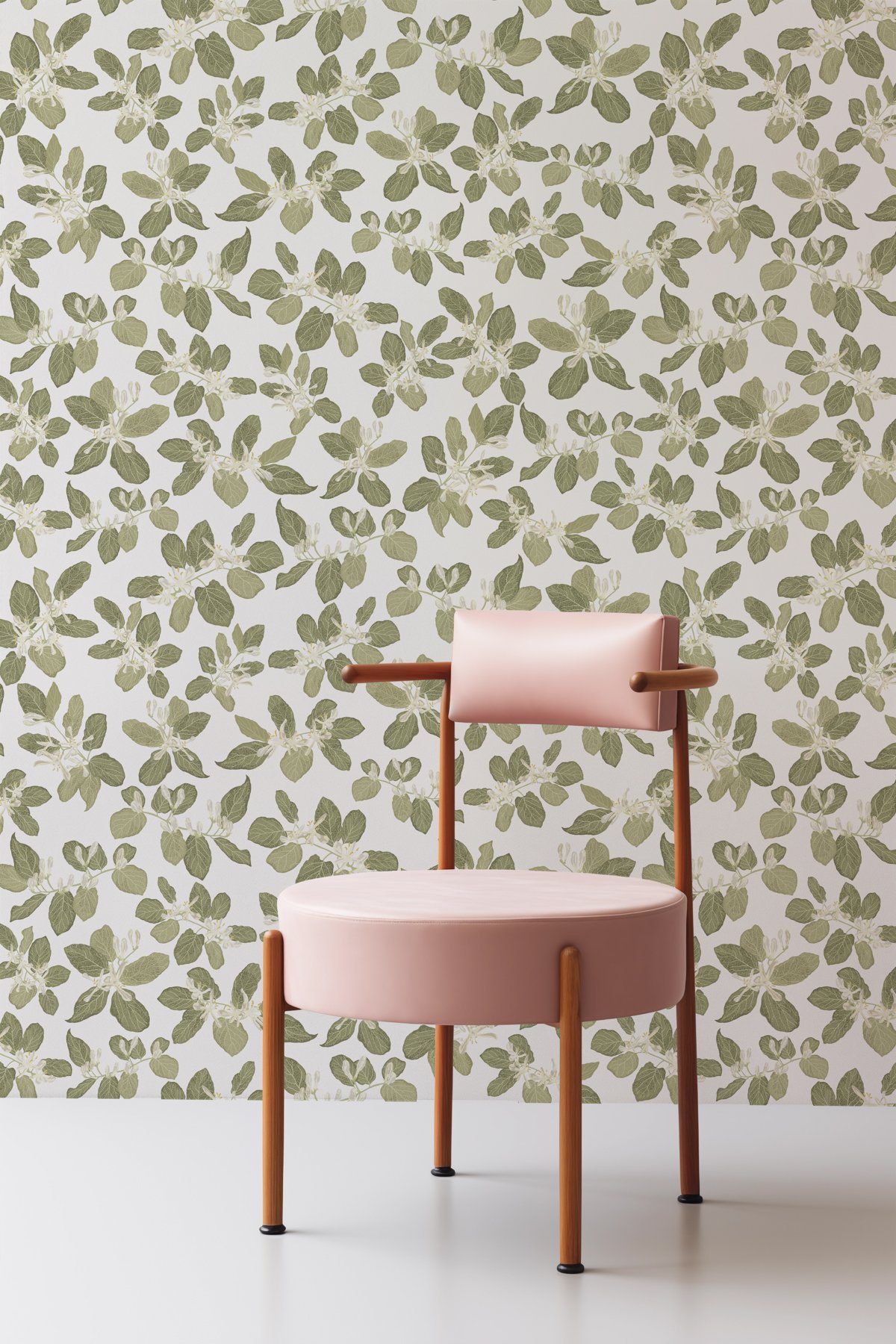 Kate Golding Honeysuckle Wallpaper.  Modern wallcoverings and interior decor.  