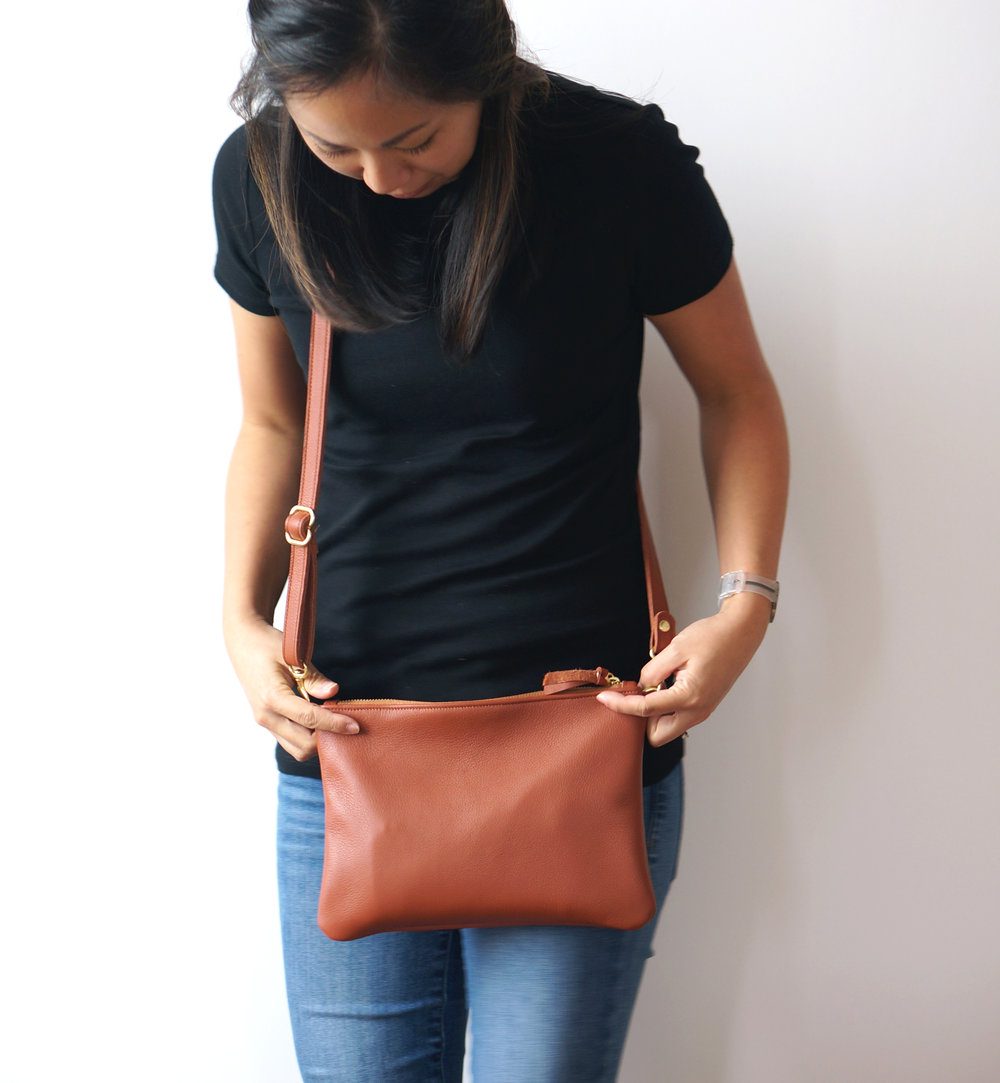 Umbrella Collective, Leather Bags, Leather Goods, Handmade in Portland,  Oregon-Leather Crossbody