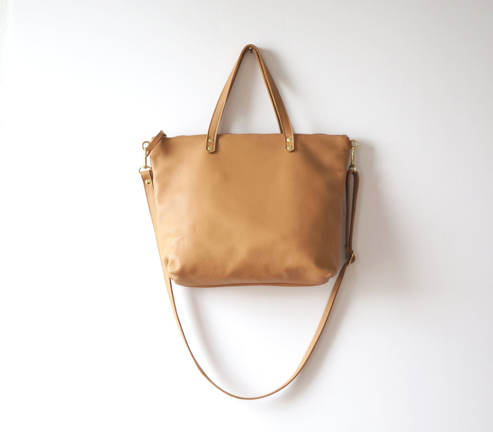 Umbrella Collective, Leather Bags, Leather Goods, Handmade in Portland,  Oregon-Midi Day Bag (M)