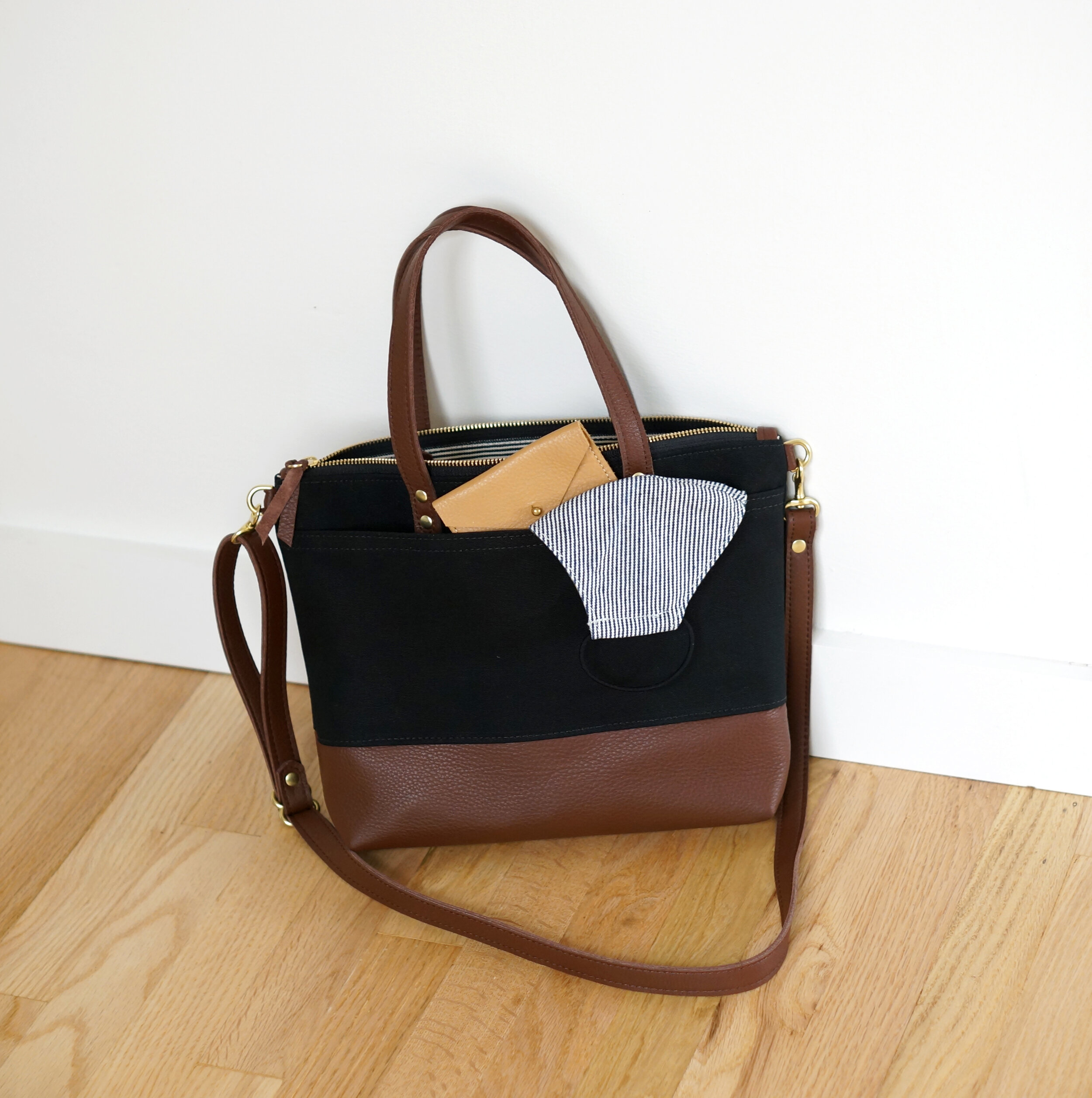 Umbrella Collective, Leather Bags, Leather Goods, Handmade in Portland,  Oregon-Travel Tote