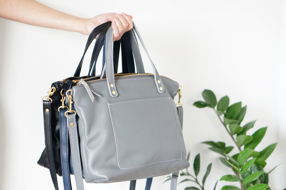 Umbrella Collective, Leather Bags, Leather Goods, Handmade in Portland,  Oregon-Travel Tote