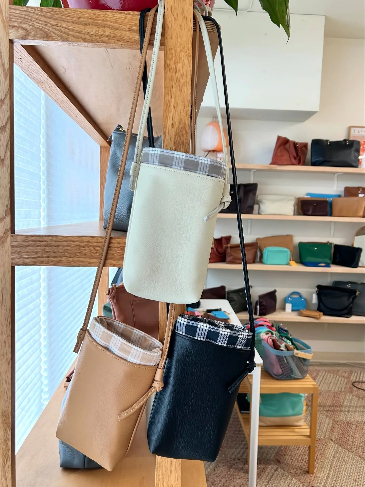 Palaka in your Pocket? &bull; Pocket Crossbodies, camel, cream, and black