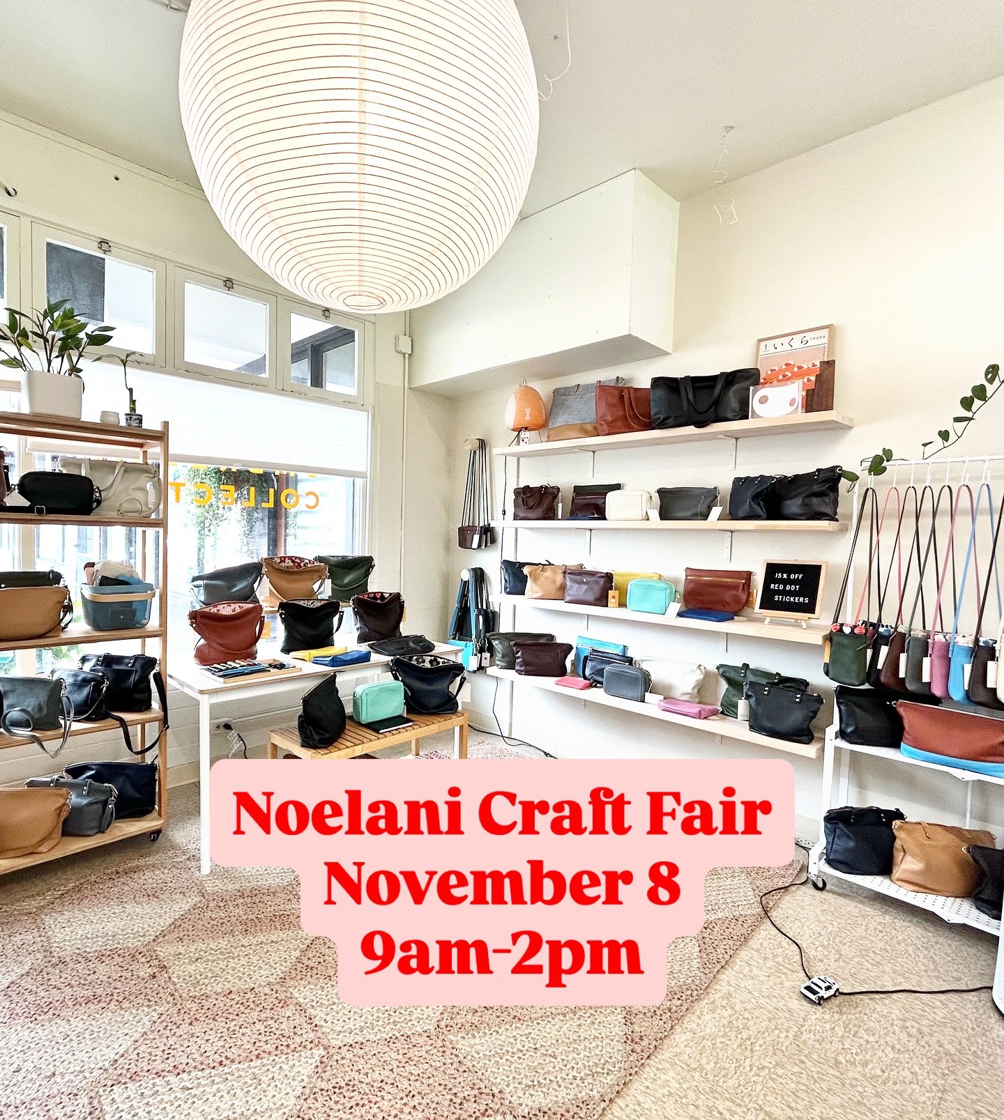 See you tomorrow! 

I&rsquo;ll be in the cafeteria. Hope you can join us for some family fun and holiday shopping! 

Noelani Elementary School
Saturday, Nov 8
9am-2pm
2655 Woodlawn Drive