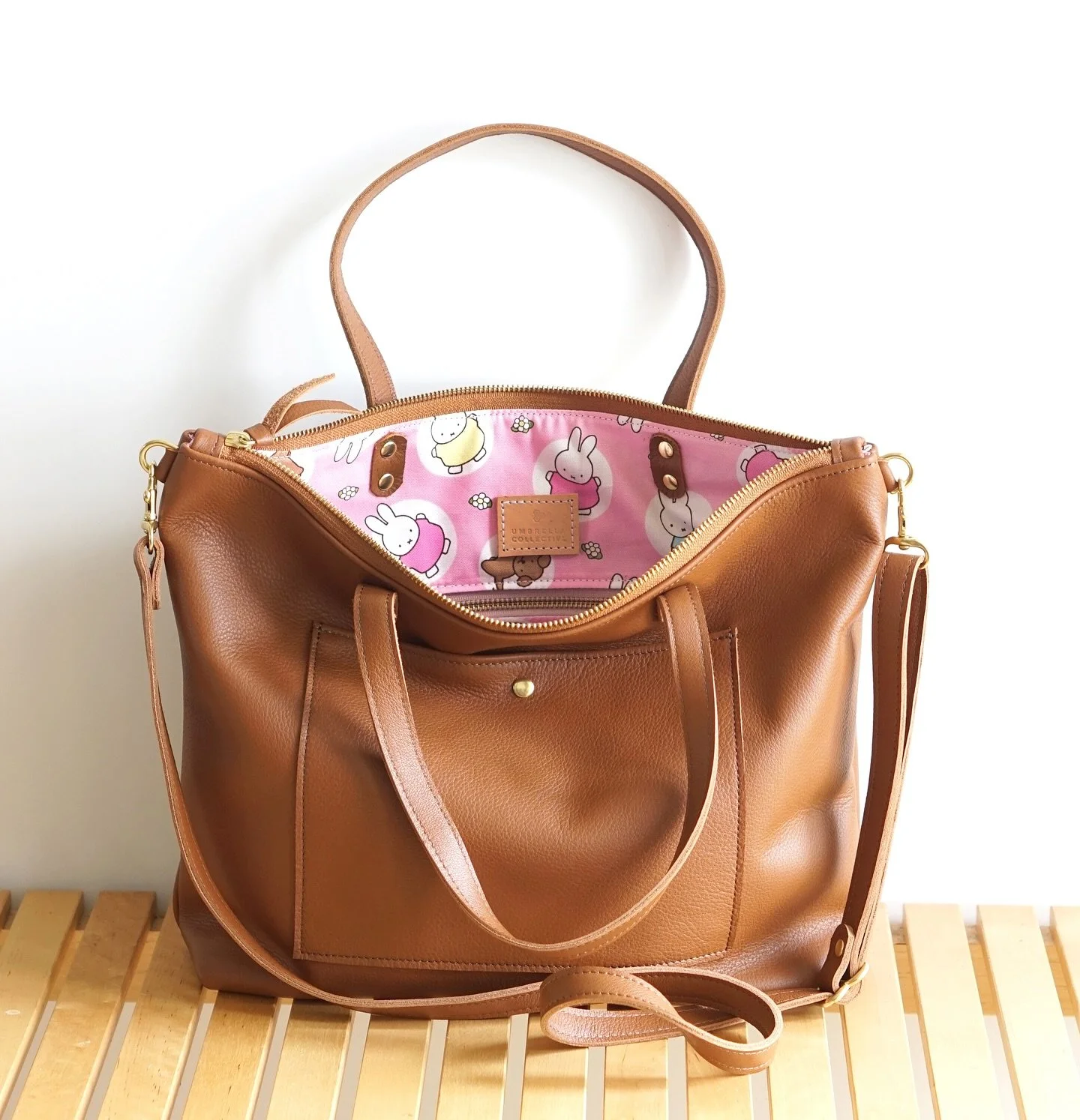 Day Bag in chocolate with pink Miffy 🤗