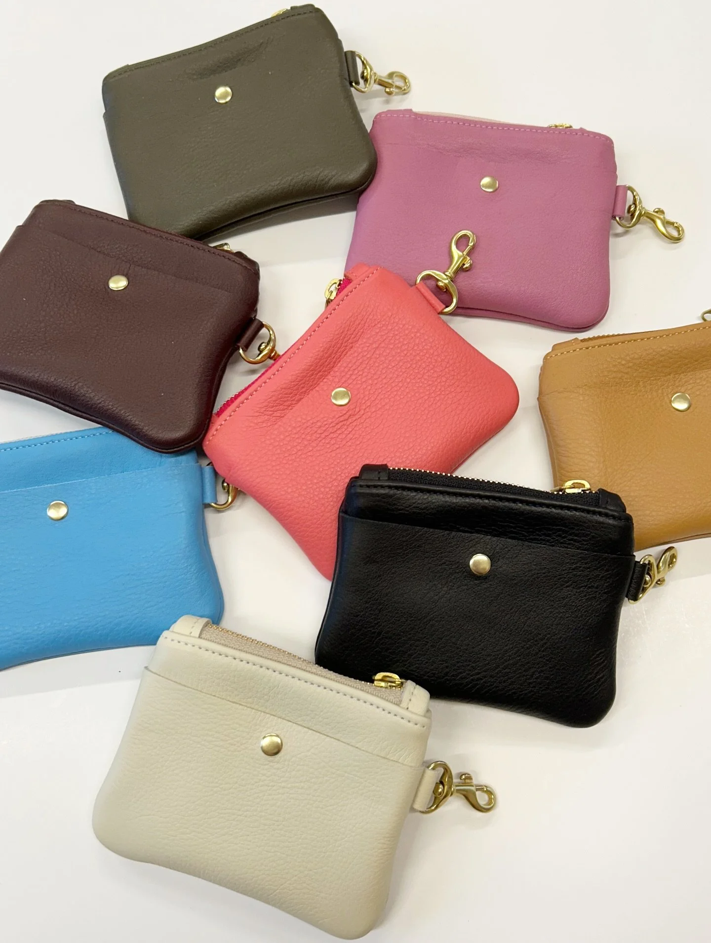 Oh hi! 👋 I&rsquo;ll have a very small batch of these coin pouch/key chains tomorrow! Not sure what to call them yet but they&rsquo;re perfect for coins or small knick-knacks, and even come with the perfect card slot to hold your Costco membership 😊