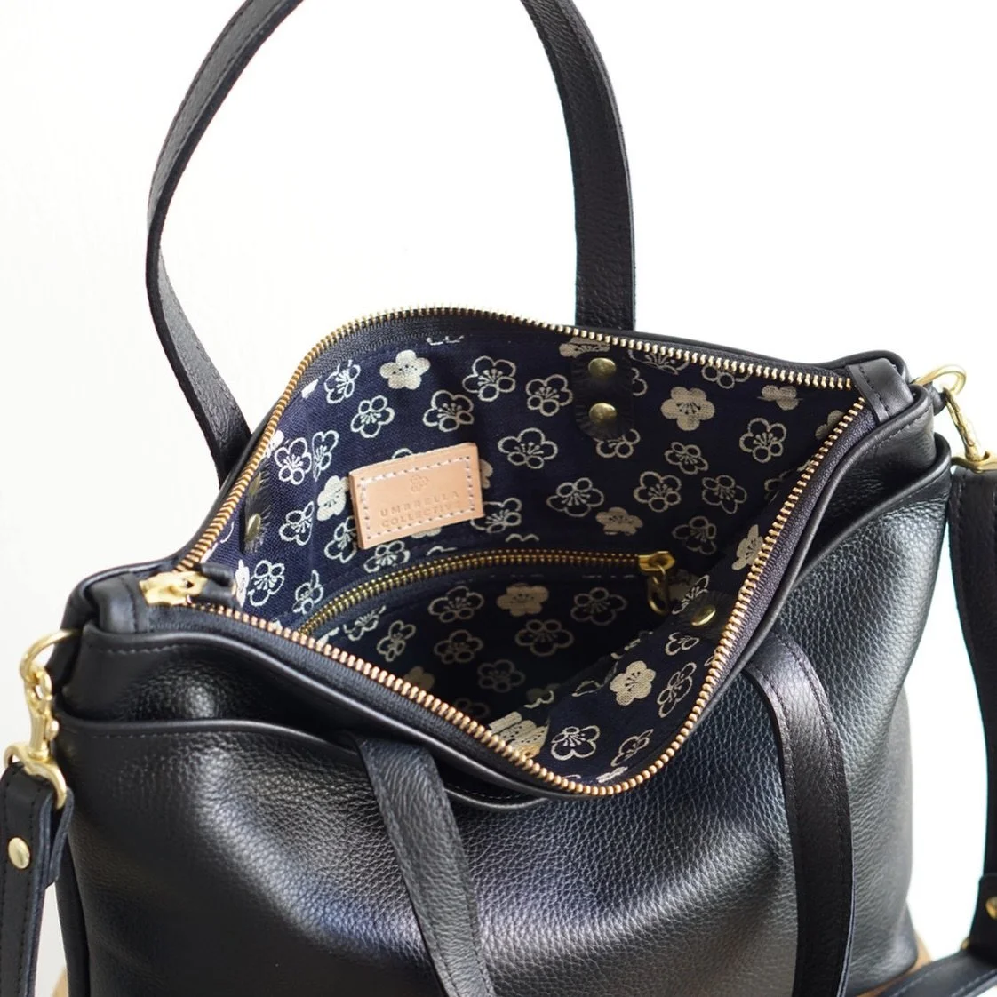 Midi Day Bag + XLP with plum blossoms