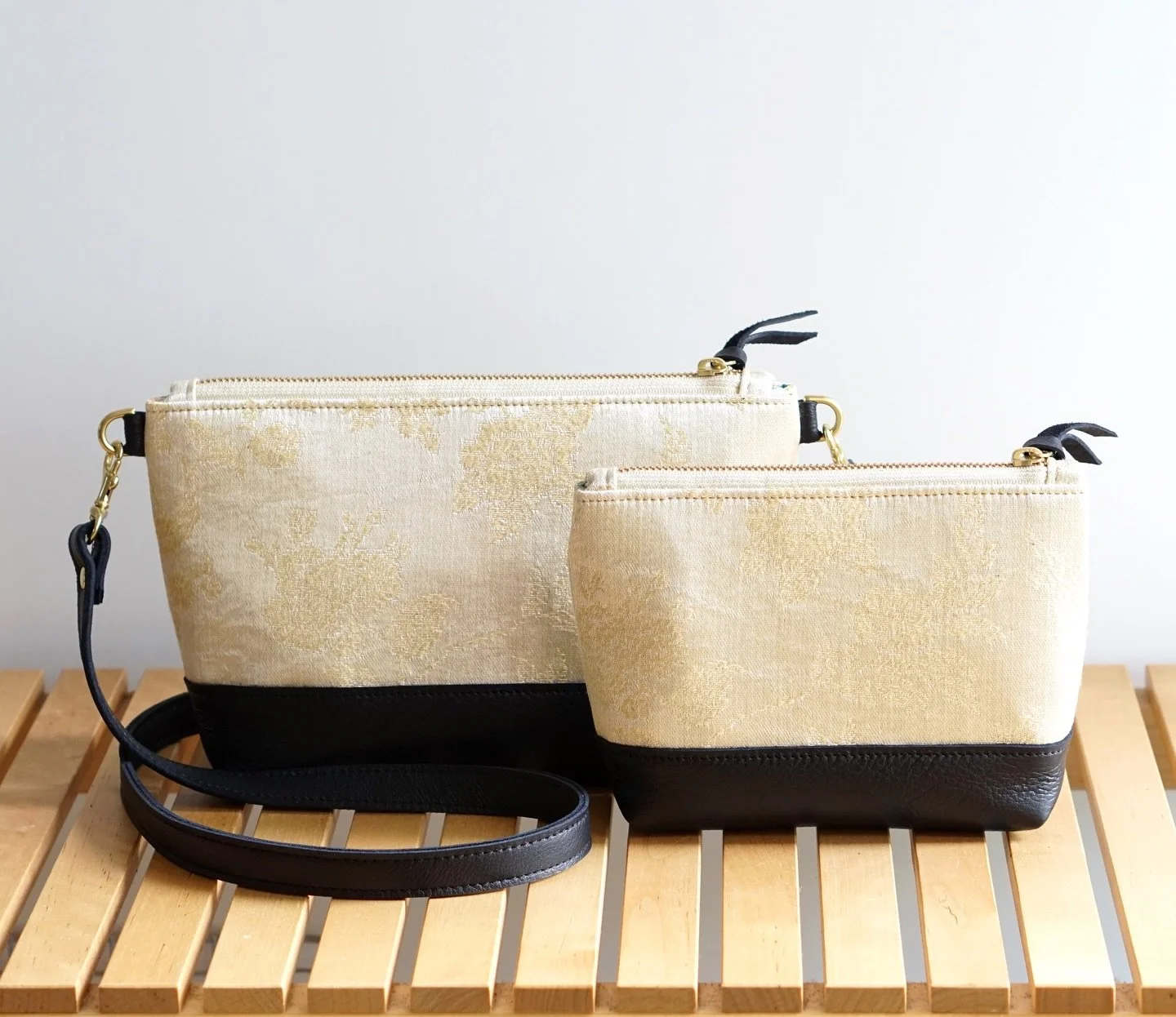 This was a fun project that I took on last year. It was made of a cherished obi that was passed down from generation to generation. We repurposed it into bags, giving it a second life! It&rsquo;s something that can be used daily, but will serve as a 