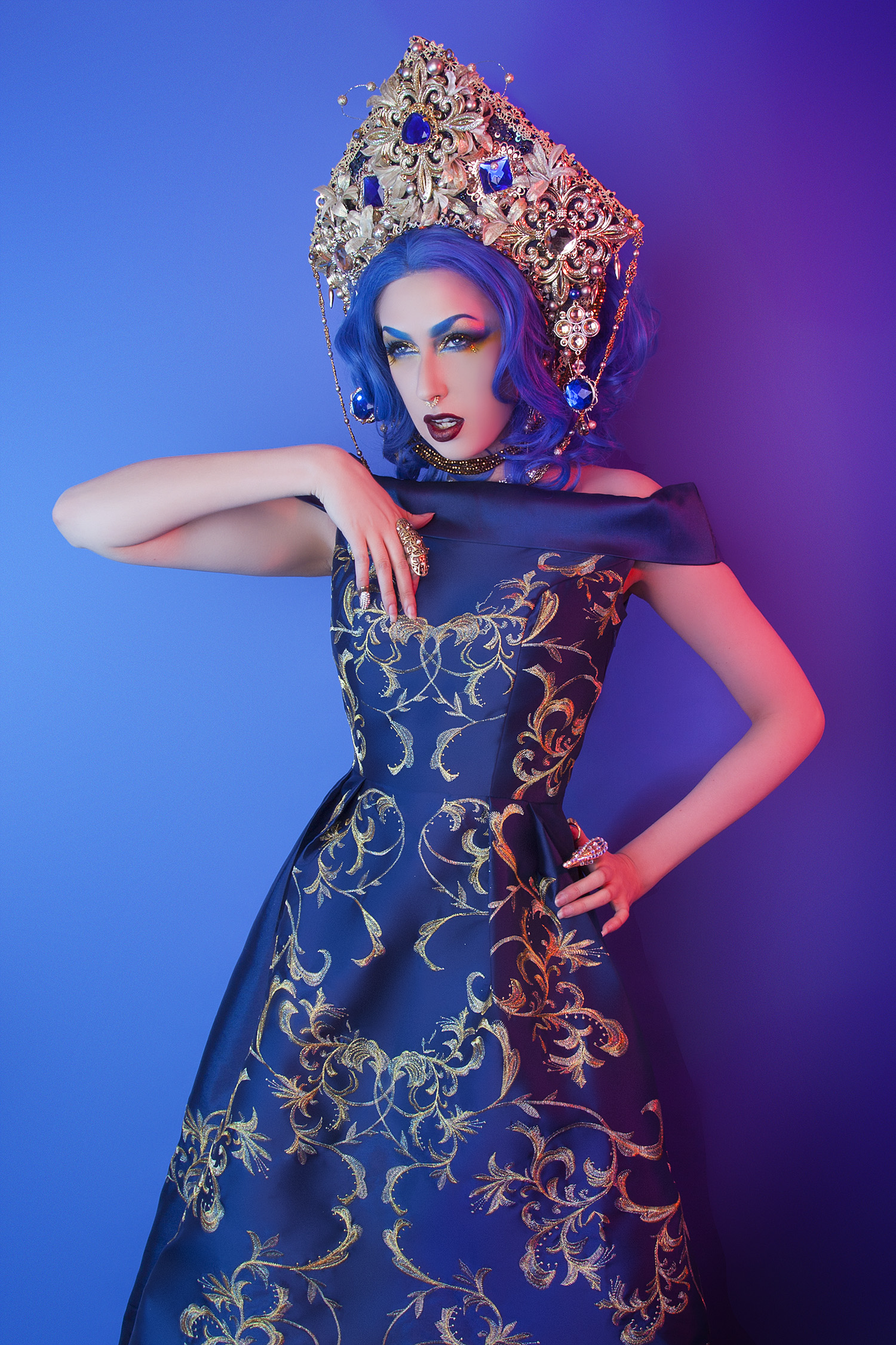 Self portrait - headdress by Creations by Liv Free