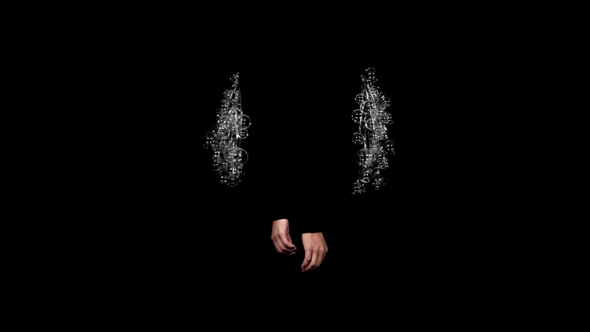 Captured Breath (still), 2014, video projection, 2:30 minute loop