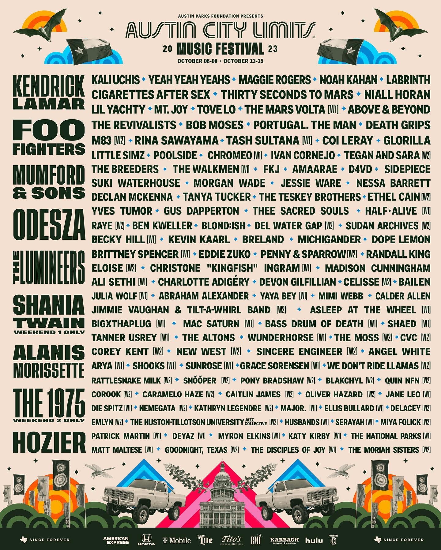 Husbands will be at @aclfestival this year!