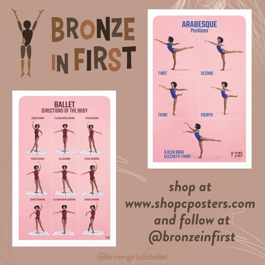 Hey Brown Girl! We want to remind you about @bronzeinfirst dance posters made specially for girls like YOU! Bronze in First brings a new life to the classic ballet posters that we all know. This time, however, you can see your reflection in the photo