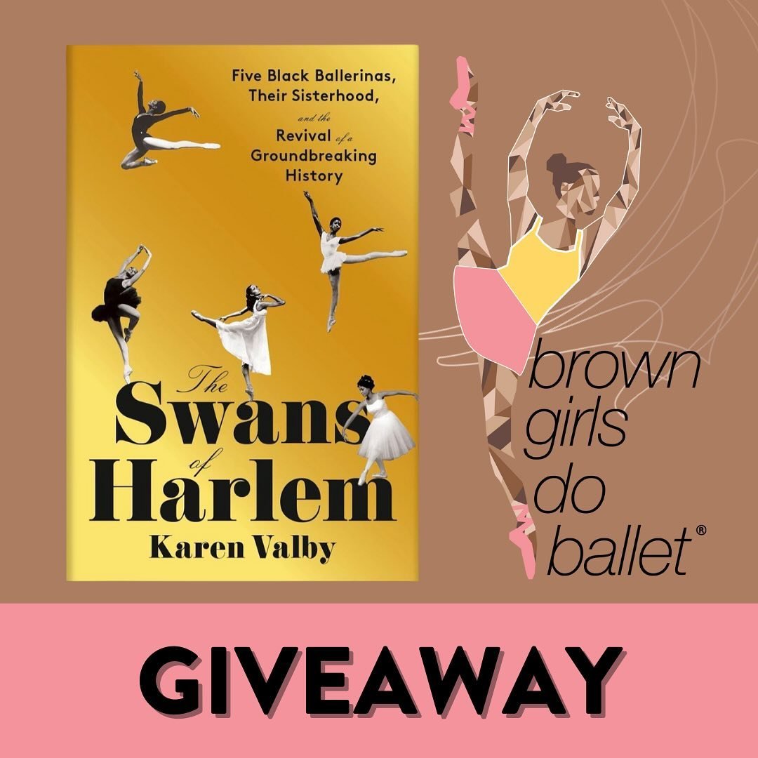 We&rsquo;re partnering with The Swans of Harlem team to giveaway FIVE prize bags including a copy of the book and some other goodies! 

TO ENTER:
1. Follow @browngirlsdoballet and @theswansofharlem 
2. Comment your favorite Dance Theater of Harlem ba