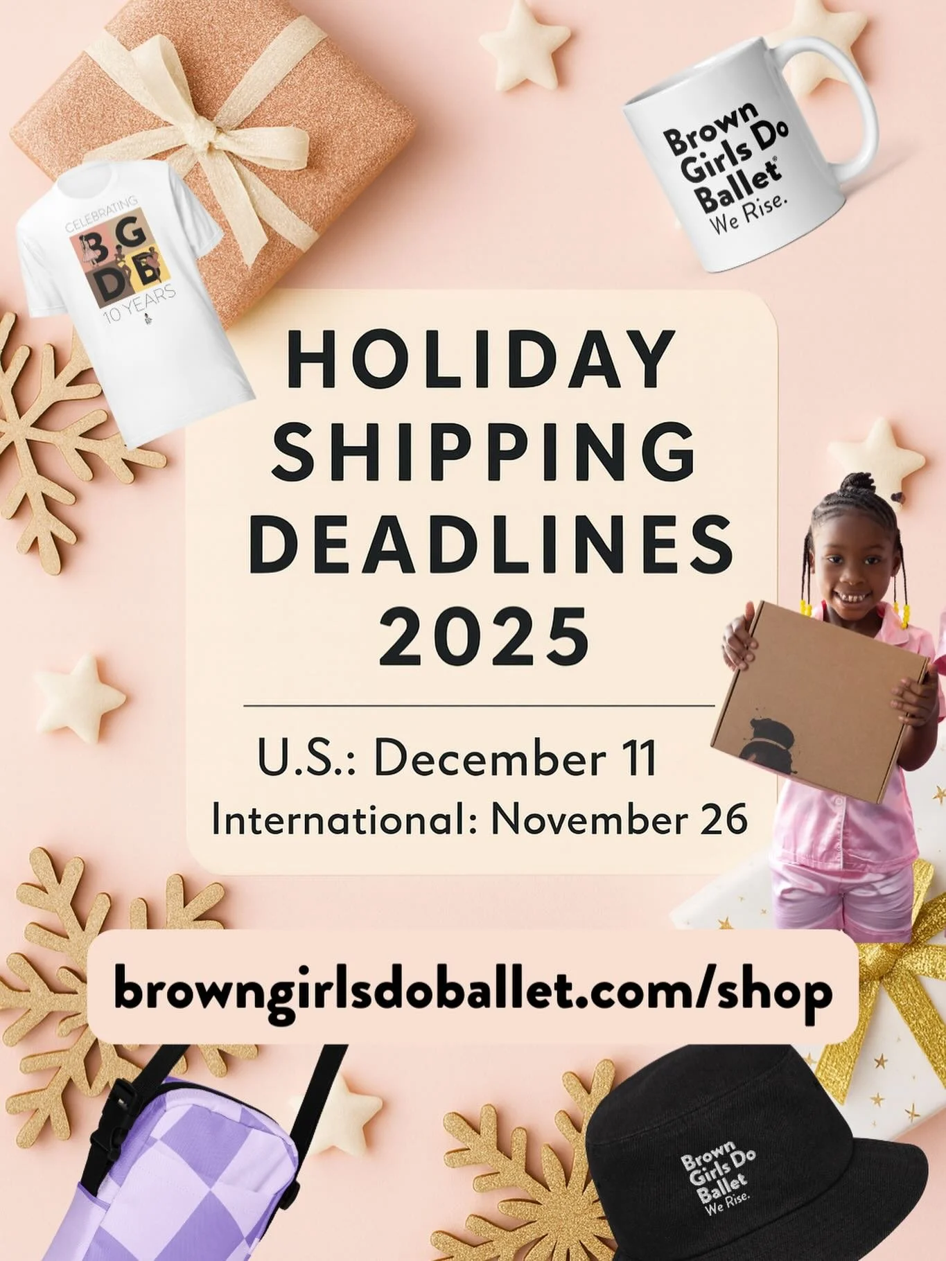 It&rsquo;s holiday time and we love gifts that give back. Shop our goodies and get your orders in before shipping deadlines so everything arrives in time for the celebrations. 🎁✨

#BrownGirlsDoBallet #LoveBellaPopUp #GiftsThatGiveBack #ShopSmall #Ho