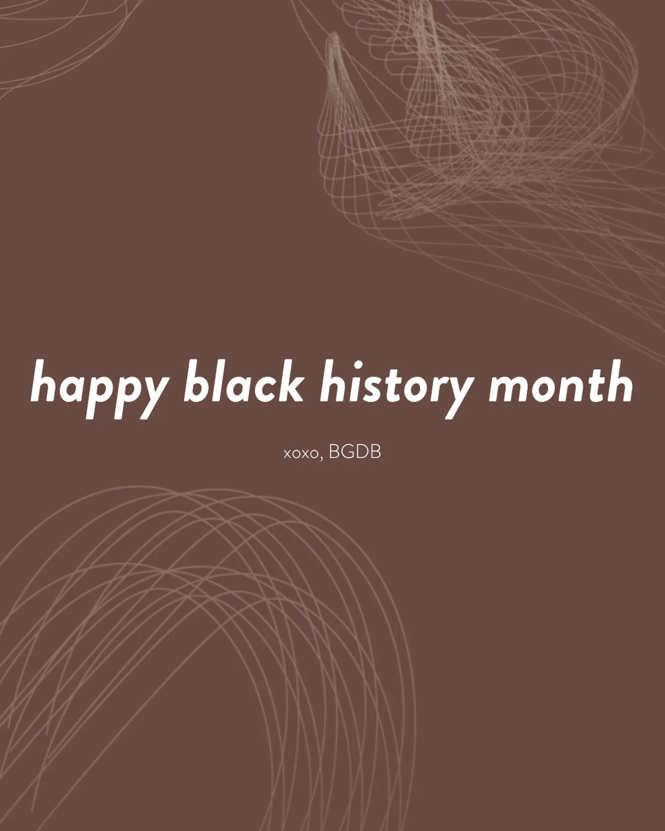 🤎 HAPPY BLACK HISTORY MONTH 🤎

xoxo, bgdb. 

#blackhistorymonth #bhm #bgdb