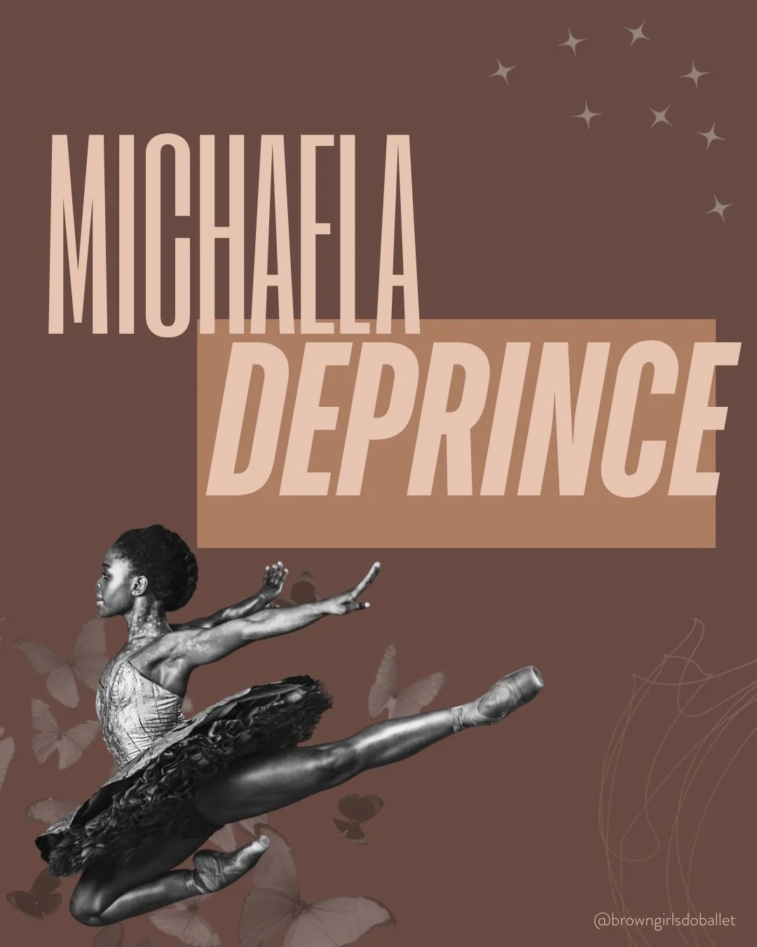 In honor of Black History Month we are featuring some of our favorite quotes from some of our favorite Black dancers 🤎🤎

First up is Michaela DePrince🕊️
Learn more about Michaela and all the change she made over on our Tik Tok!

#browngirlsdoballe