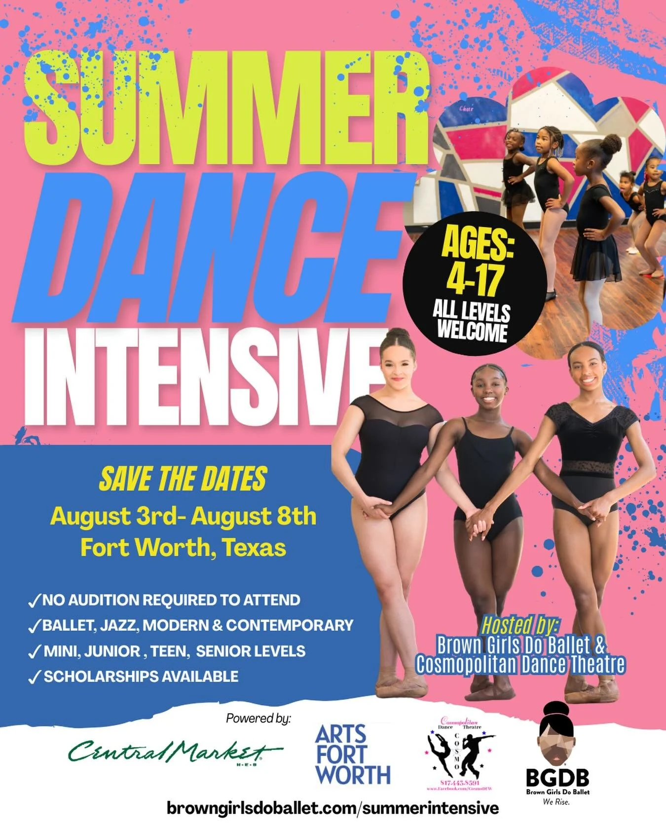 ☀️ BIG summer energy loading&hellip; ☀️🩰💖

Registration is NOW OPEN for the Brown Girls Do Ballet Summer Dance Intensive in Fort Worth, Texas! Join us August 3rd&ndash;8th for a week full of ballet, jazz, modern, contemporary, confidence building, 