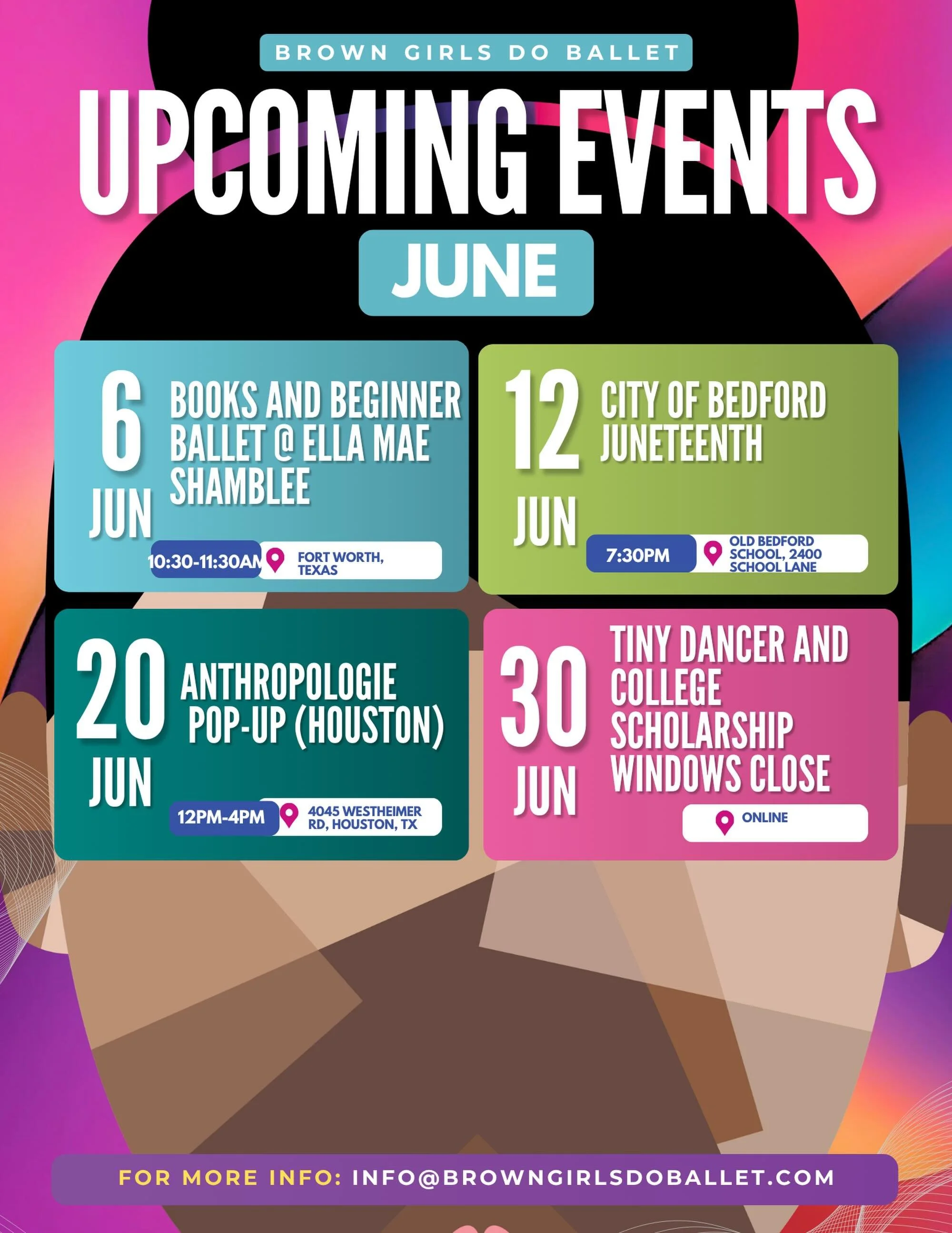 ✨ Joy in June is here! ✨

Summer is in full swing, and we&rsquo;re bringing books, ballet, community, and opportunities for young dancers all month long. 💕🩰📚

Join us as we celebrate movement, literacy, culture, and connection across Texas this Ju