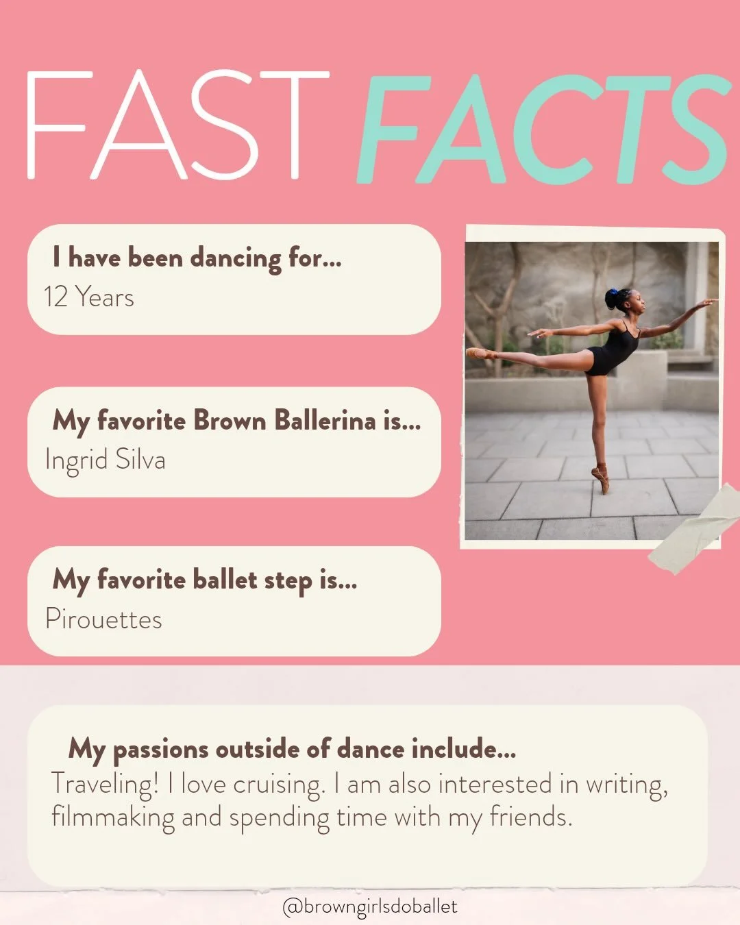 Meet Skylah! Be sure to look out for our stories to see what she has in store for us!!

#browngirlsdoballetambassador #browngirlsdoballet #instagram #dancer #dayinmylife