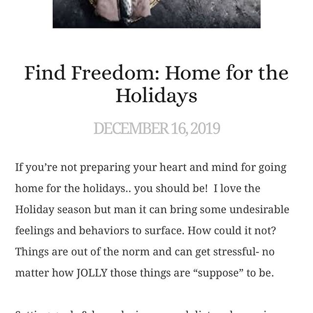 The holidays make us feel all the warm fuzzies but also some really undesirable/ugly thoughts and feelings can surface when we least expect it.. especially thoughts about our diet, exercise and our bodies! &bull;
&bull;
Over on my website I&rsquo;m s