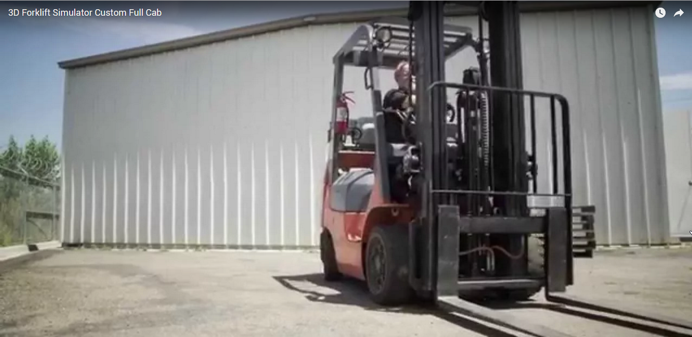 3D Forklift Simulator Custom Full Cab