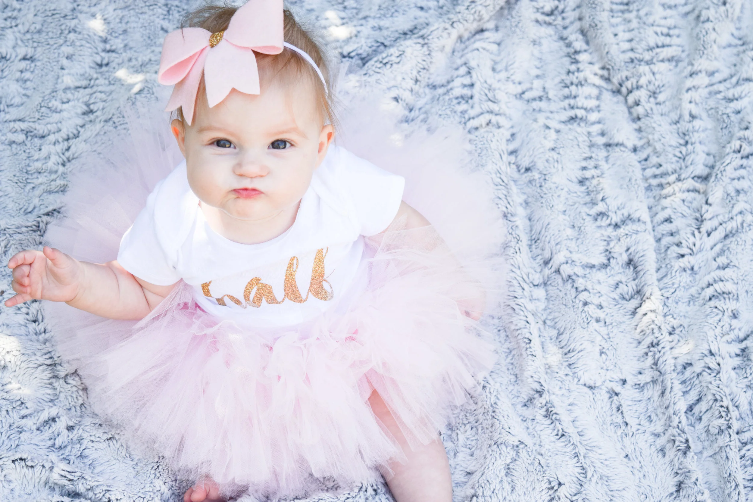 six month birthday outfit, baby half birthday outfit
