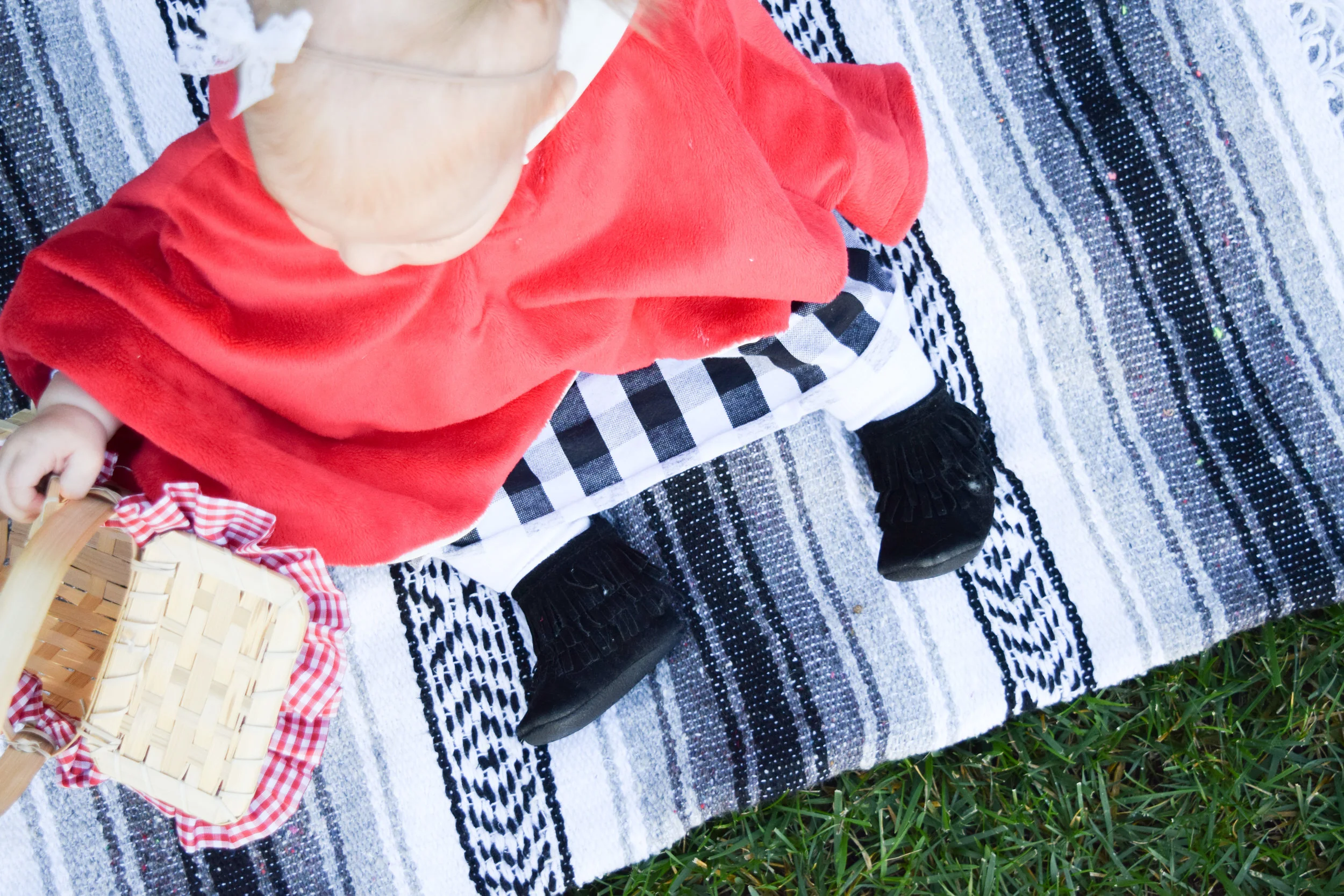 Ava's 1st Halloween - Family Halloween Costume for Three - Little Red Riding Hood Baby Costume