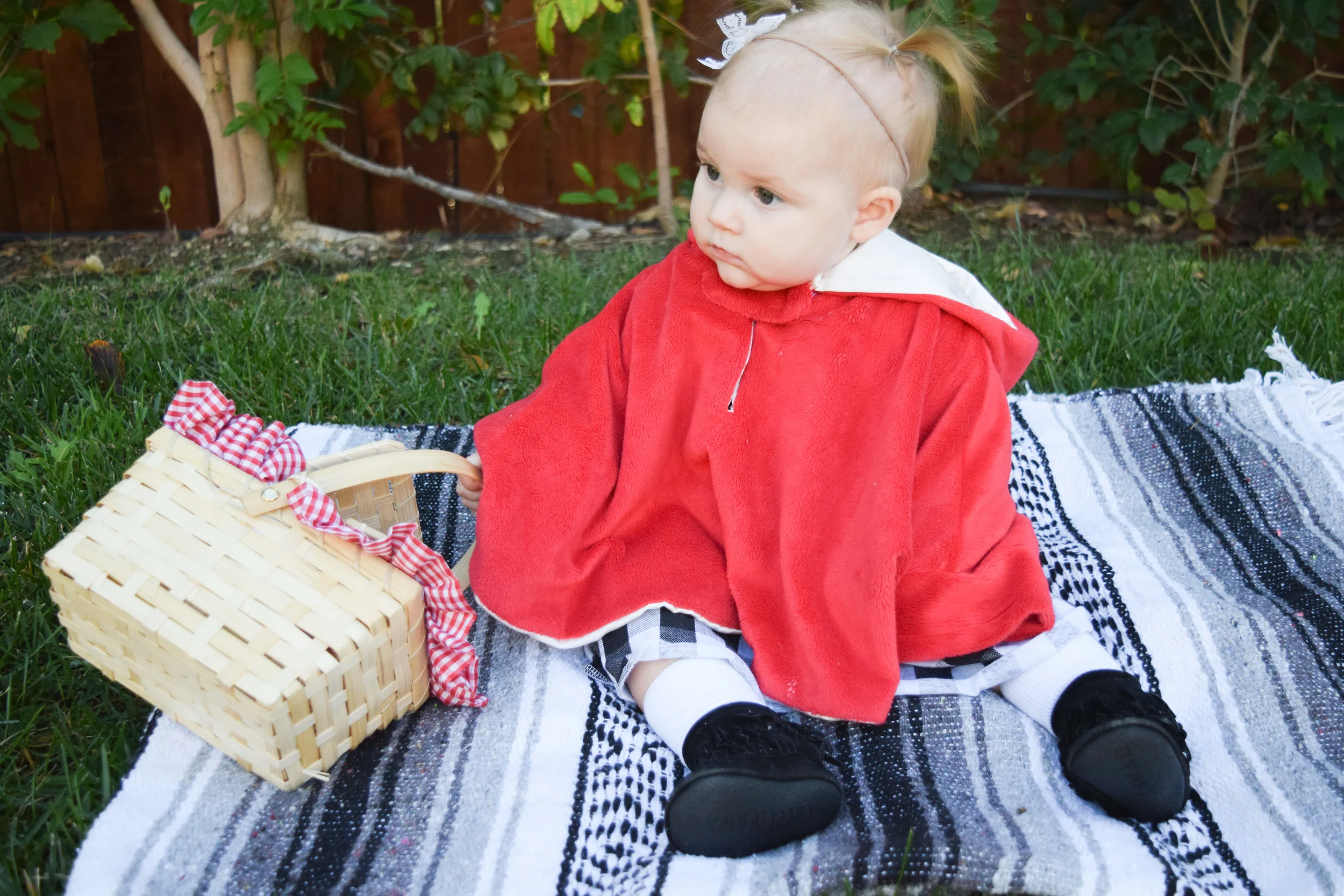 Ava's 1st Halloween - Family Halloween Costume for Three - Little Red Riding Hood Baby Costume