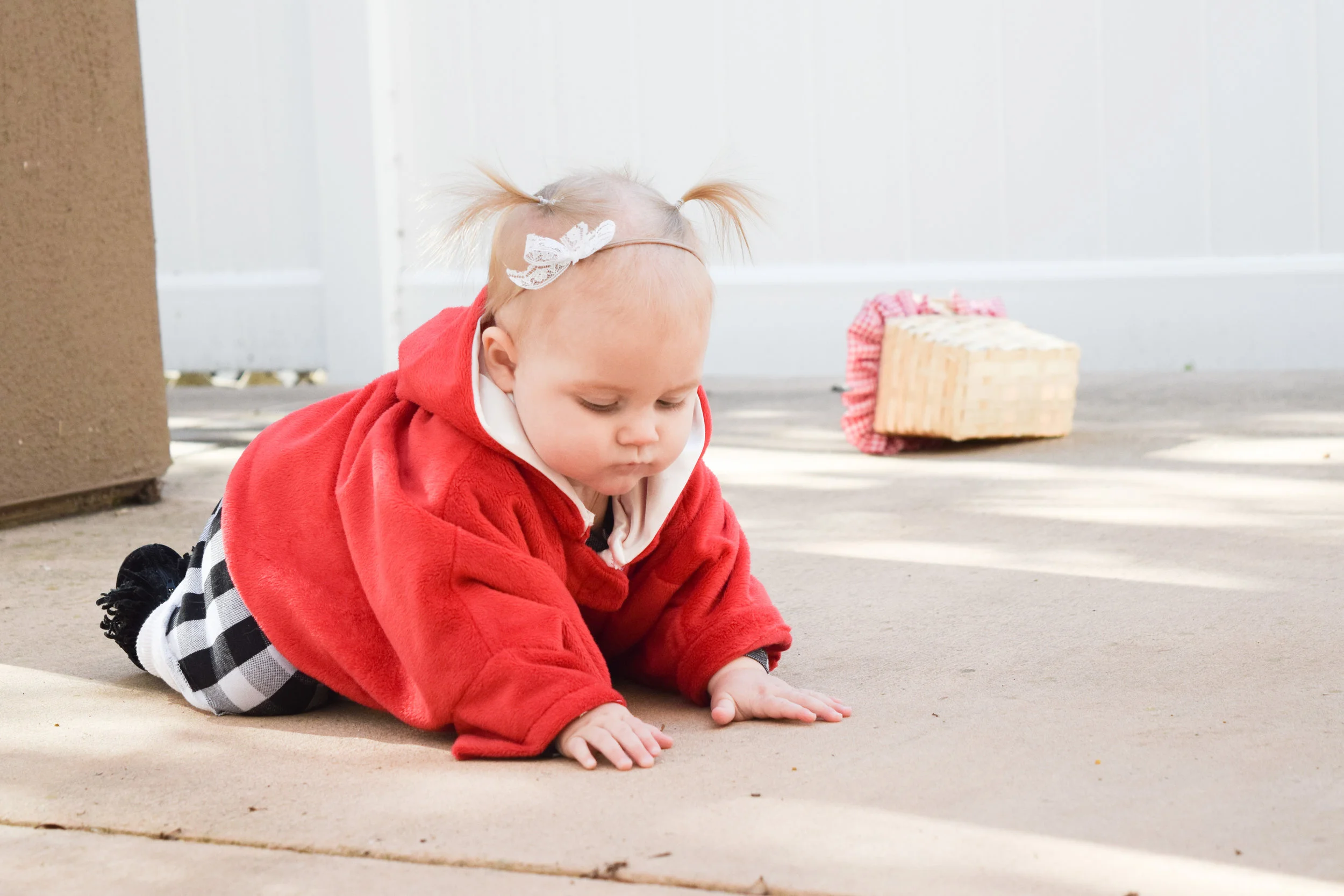 Ava's 1st Halloween - Family Halloween Costume for Three - Little Red Riding Hood Baby Costume