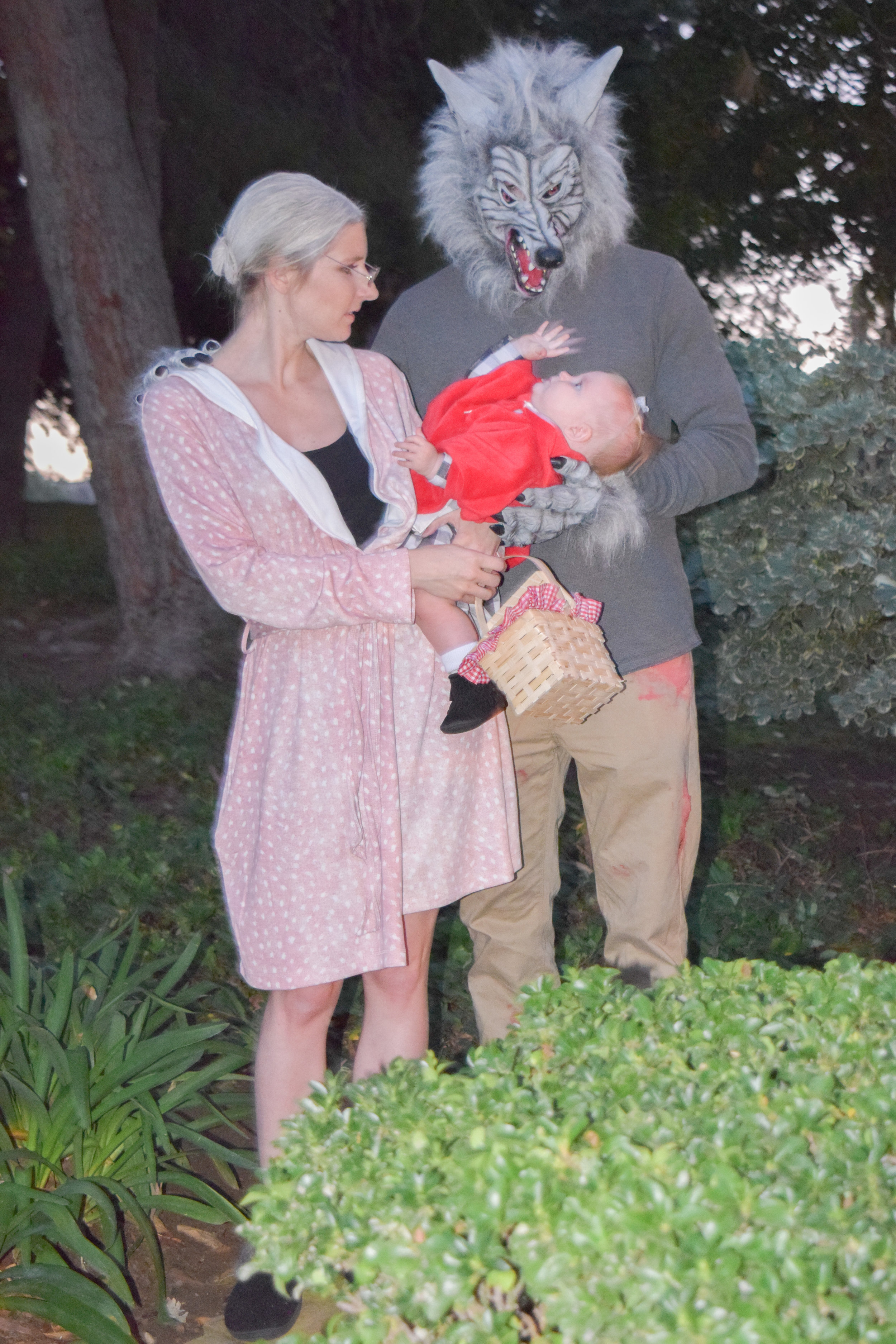 Ava's 1st Halloween - Family Halloween Costume for Three - Little Red Riding Hood Baby Costume