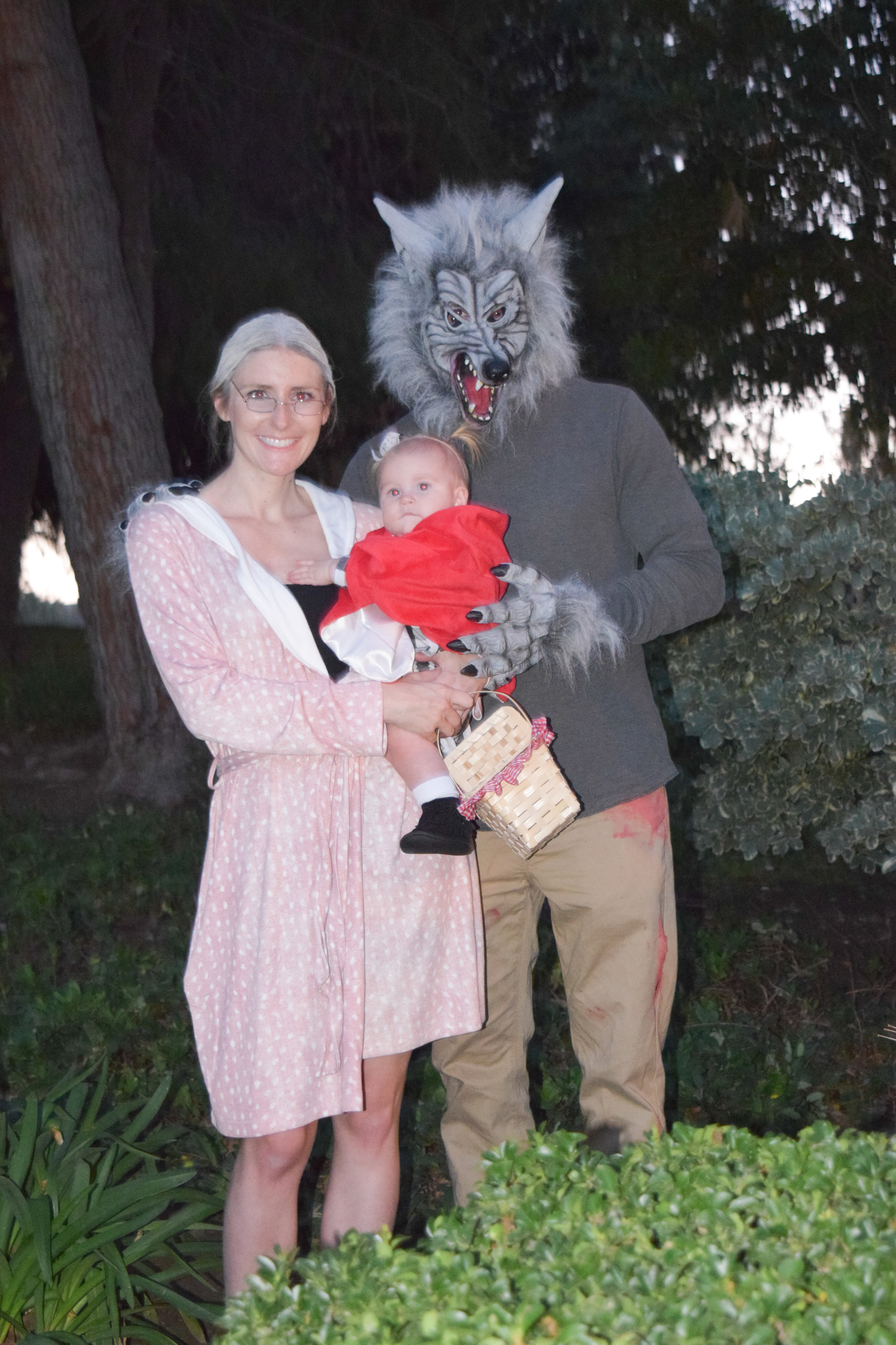 Ava's 1st Halloween - Family Halloween Costume for Three - Little Red Riding Hood Baby Costume