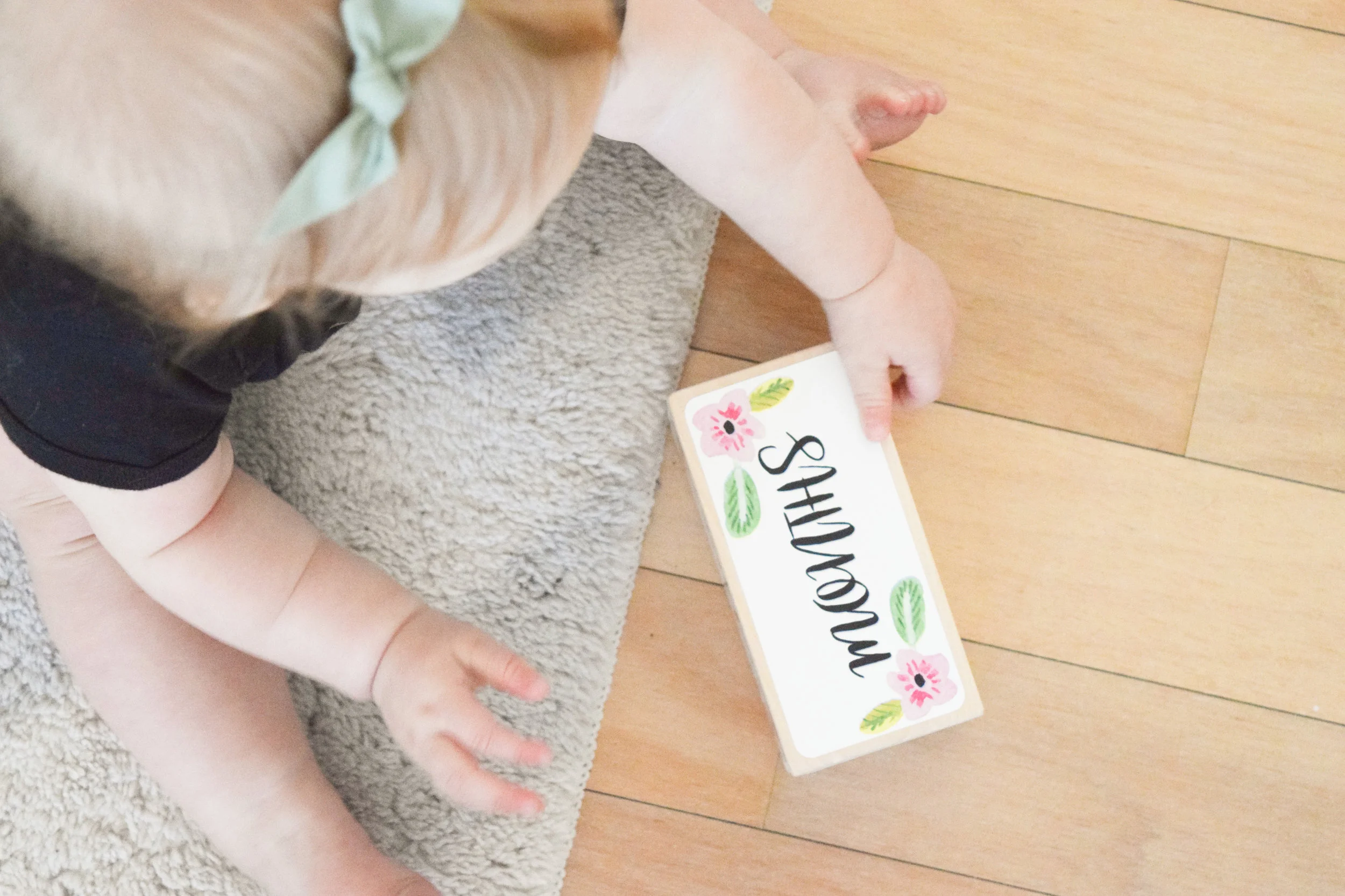 AVA'S 7 MONTH UPDATE | Baby Milestone Blocks GIVEAWAY