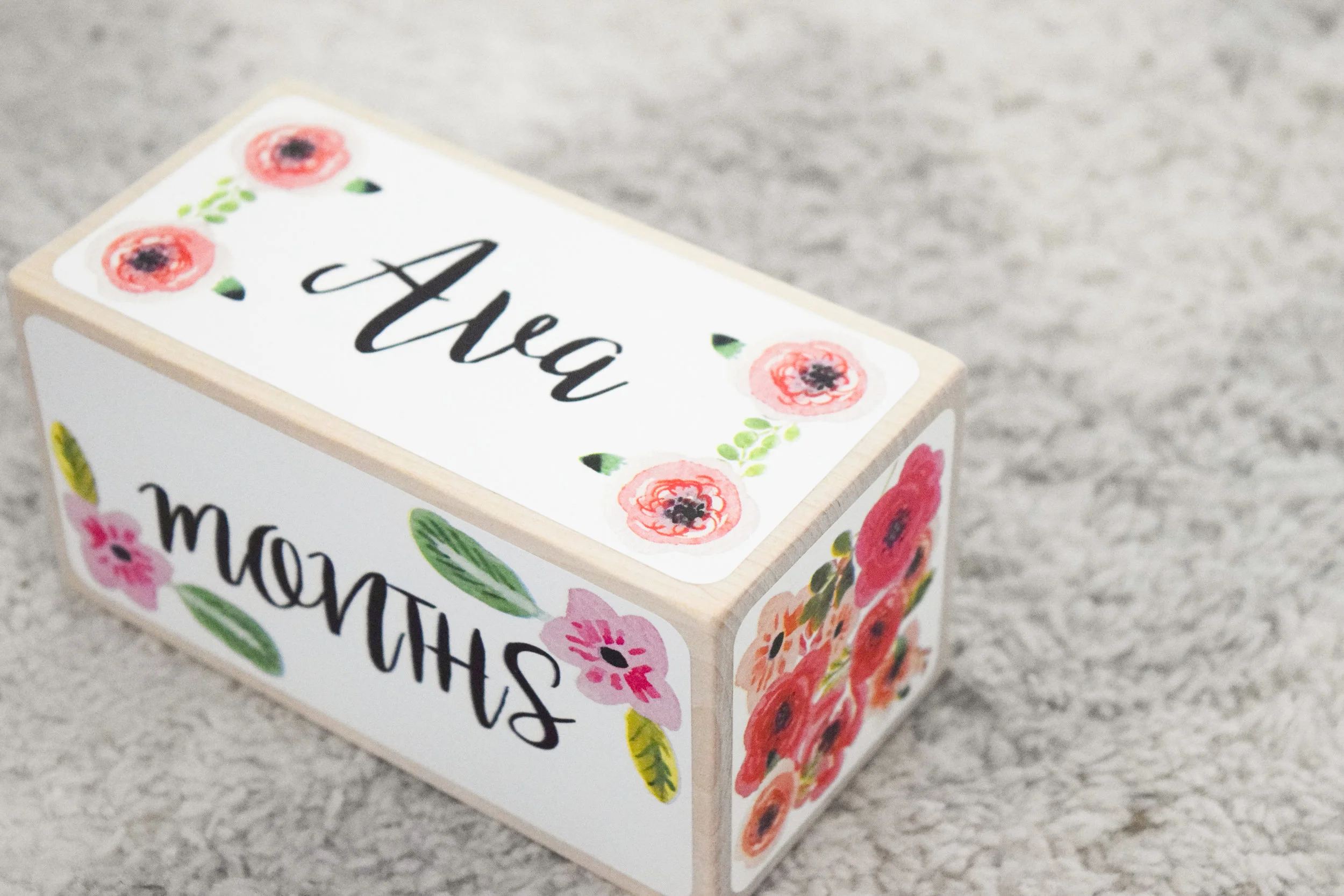 AVA'S 7 MONTH UPDATE | Baby Milestone Blocks GIVEAWAY