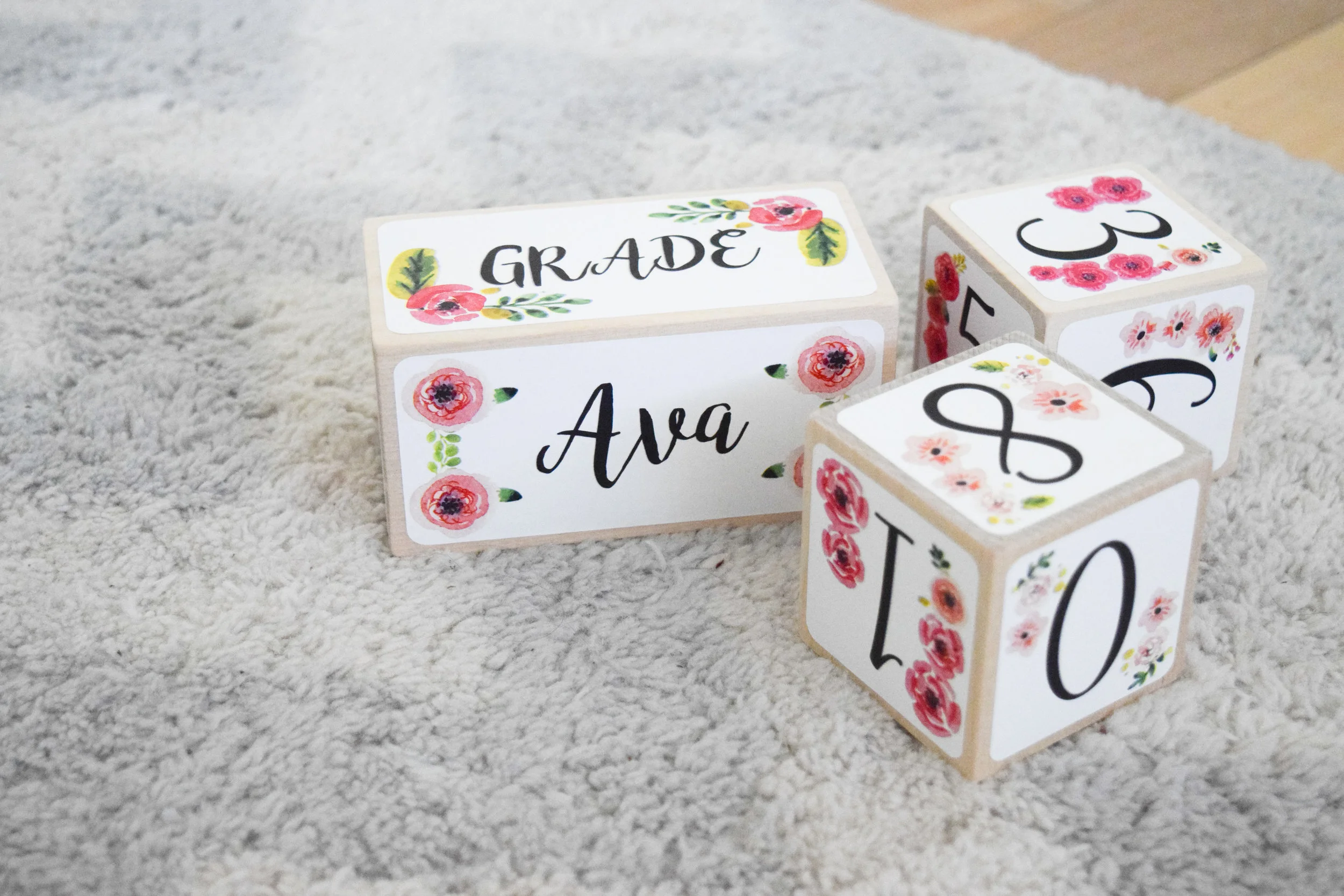 AVA'S 7 MONTH UPDATE | Baby Milestone Blocks GIVEAWAY