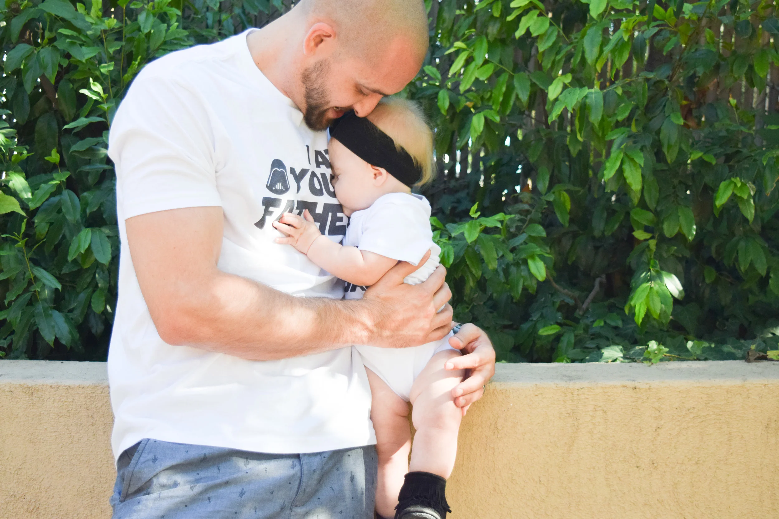 Star Wars Themed Baby Onesie + Daddy Shirt - Daddy/Baby Shirts