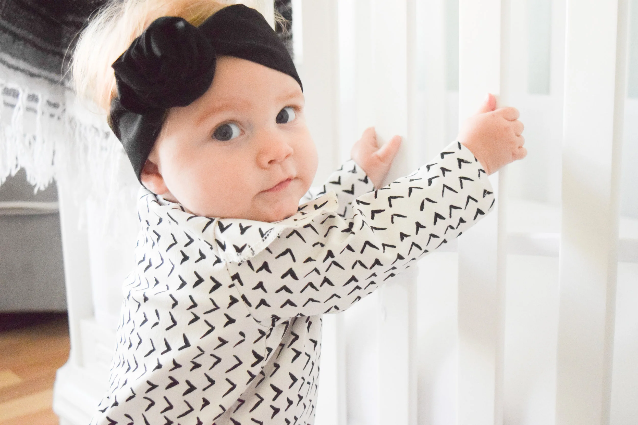 BABY FASHION | Black + White Holiday Kids Dress