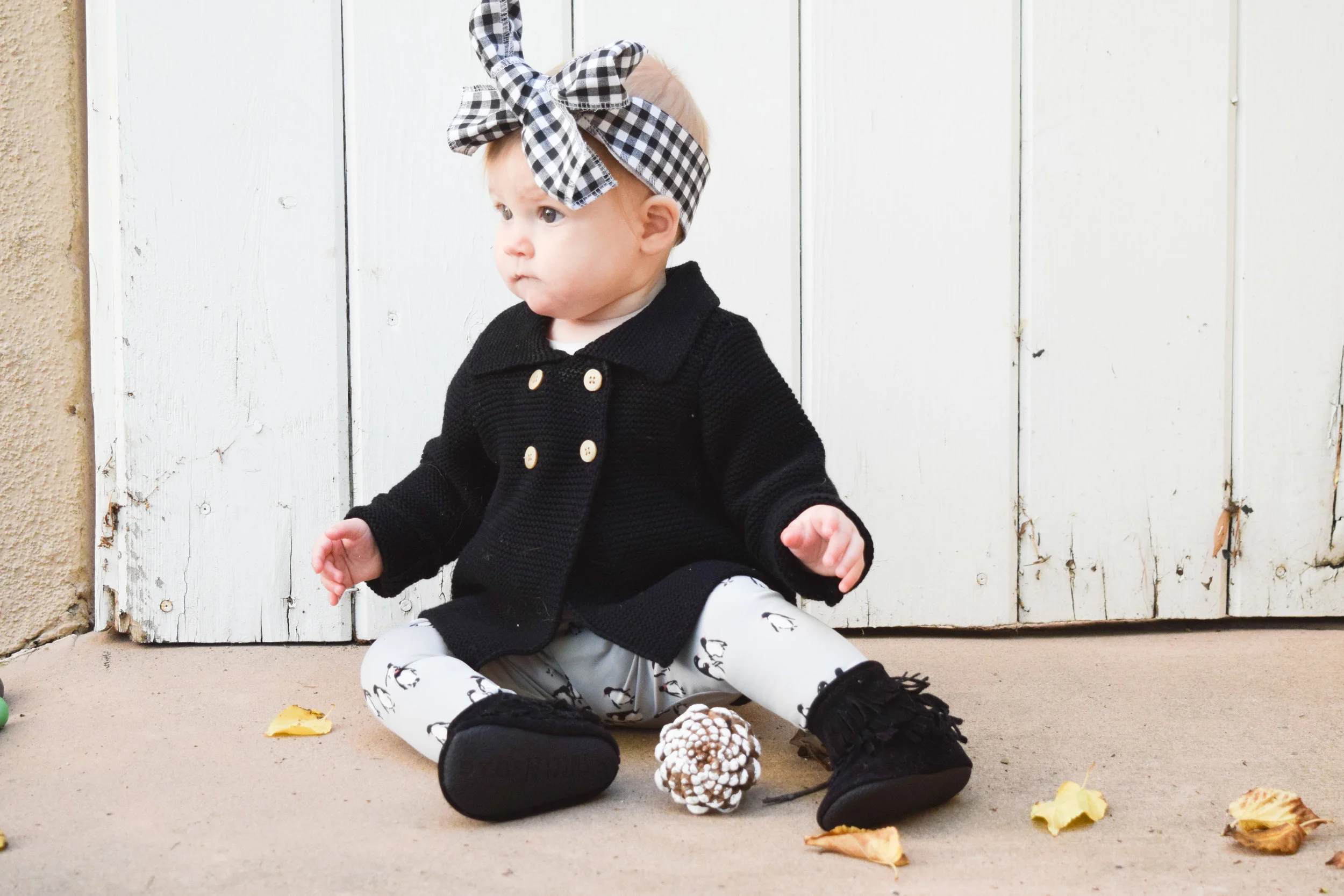 BABY FASHION | Kids Penguin Leggings - Cute Kids Winter Outfit