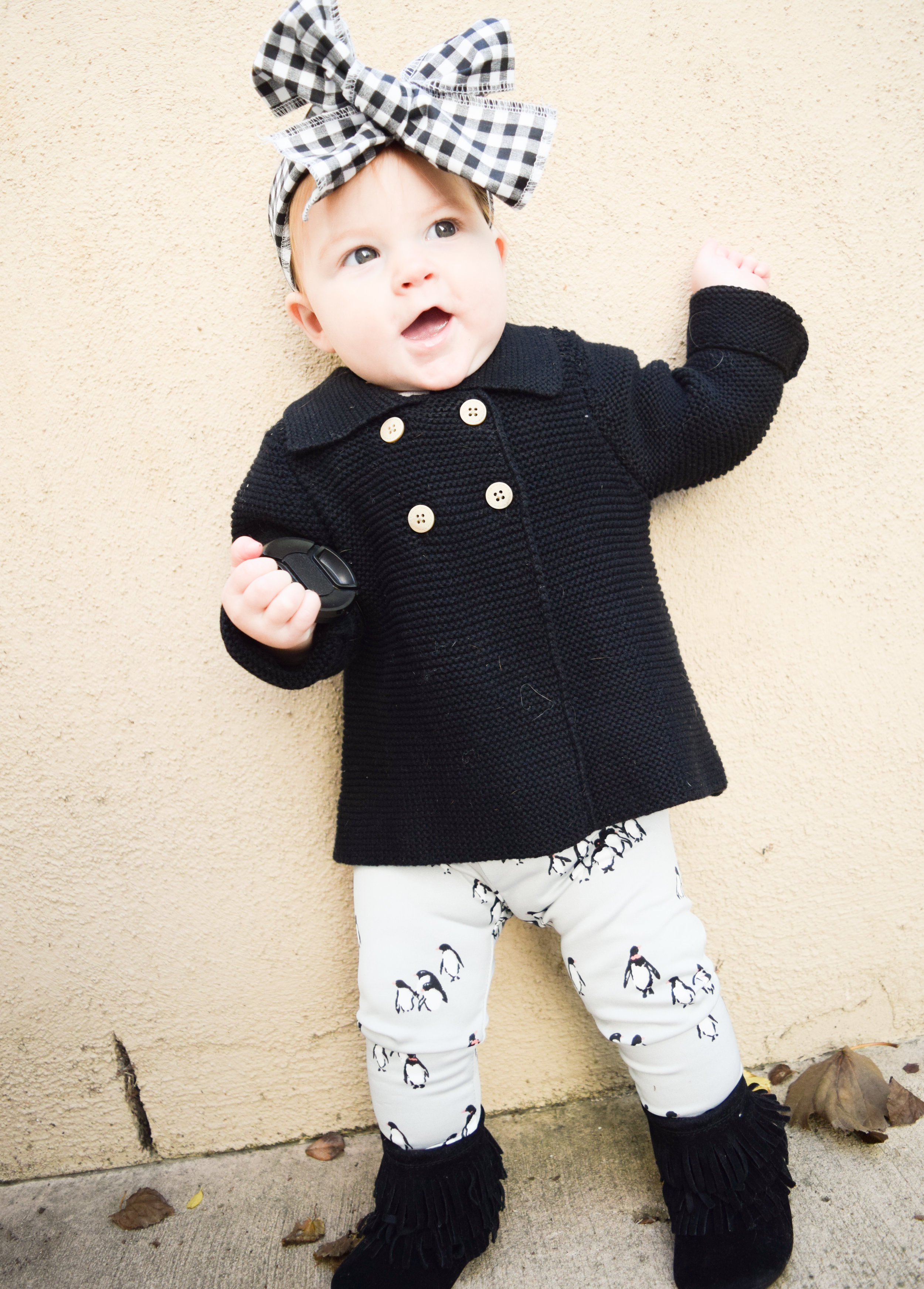 BABY FASHION | Kids Penguin Leggings - Cute Kids Winter Outfit