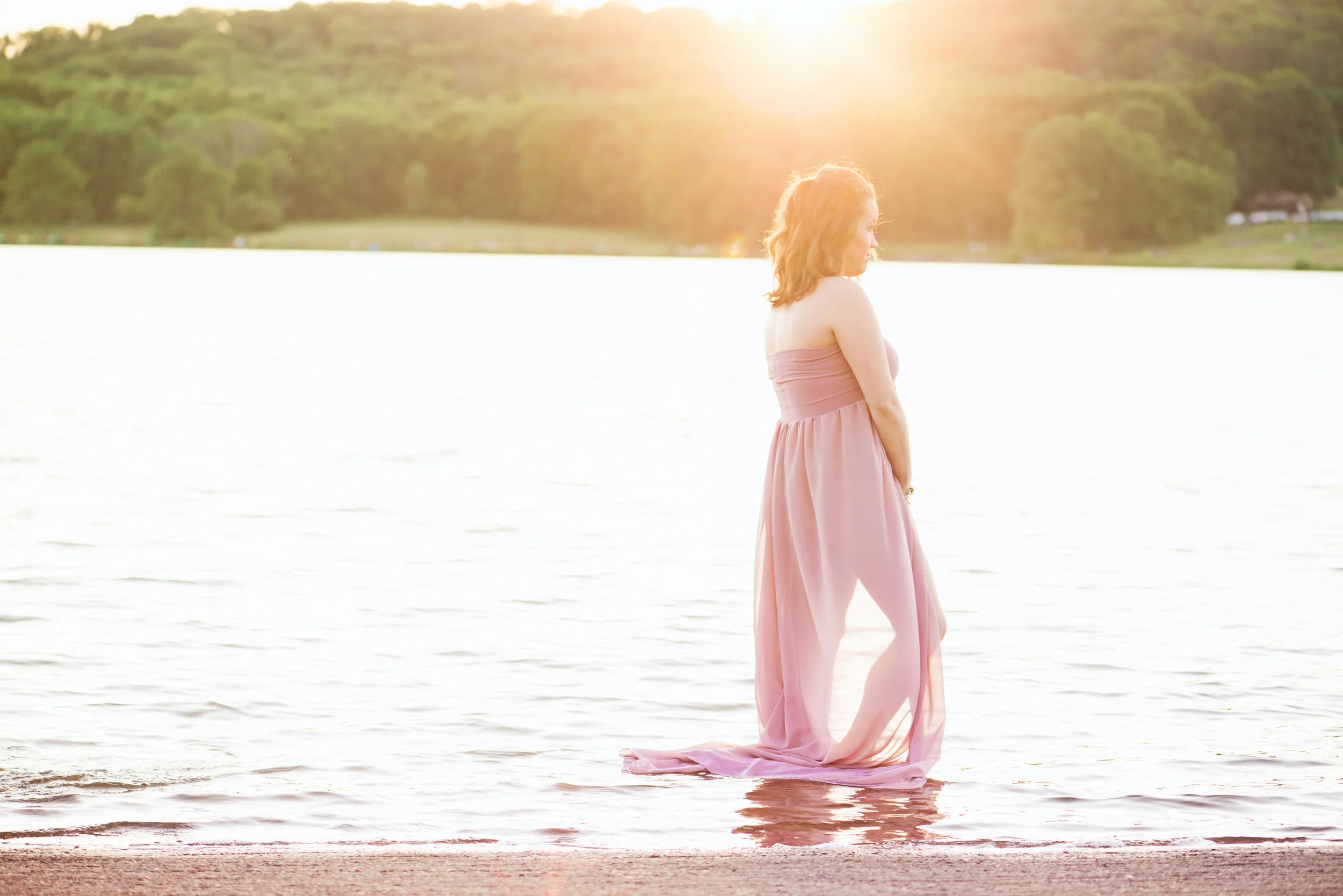MATERNITY + NEWBORN PHOTOS | A Dreamy Boho Pink + Grey Maternity and Newborn Photos