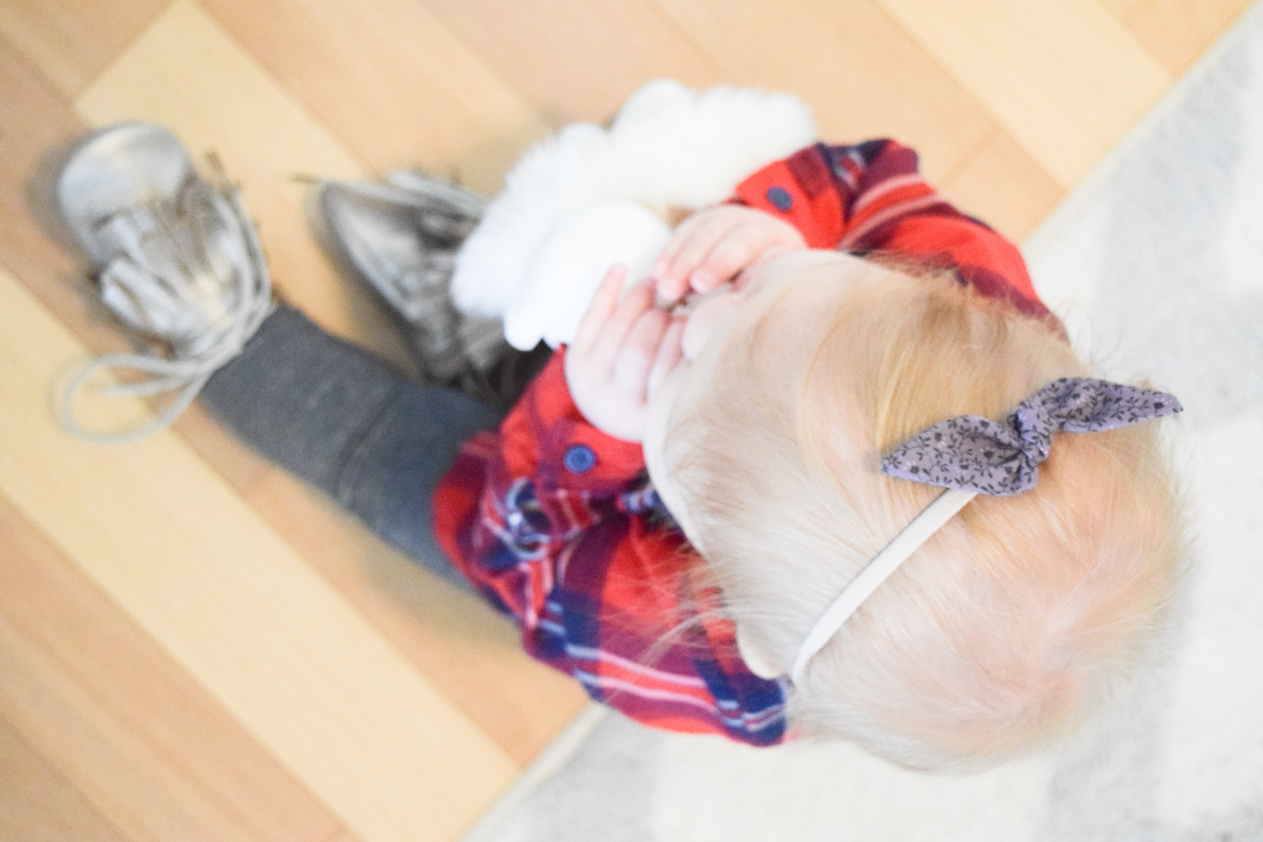 BABY FASHION | Red Baby Flannel, Silver Baby Leggings, Fall Purple Baby Bow, Champagne Baby Moccasin Boots