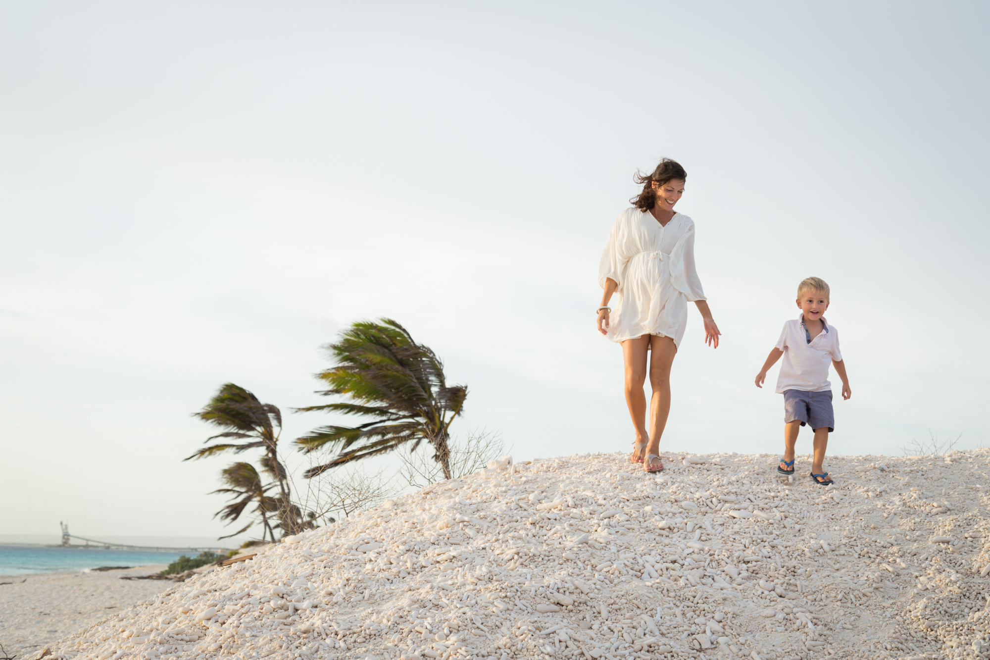 BEACH MATERNITY PHOTOS | Caribbean Sunset Maternity Session