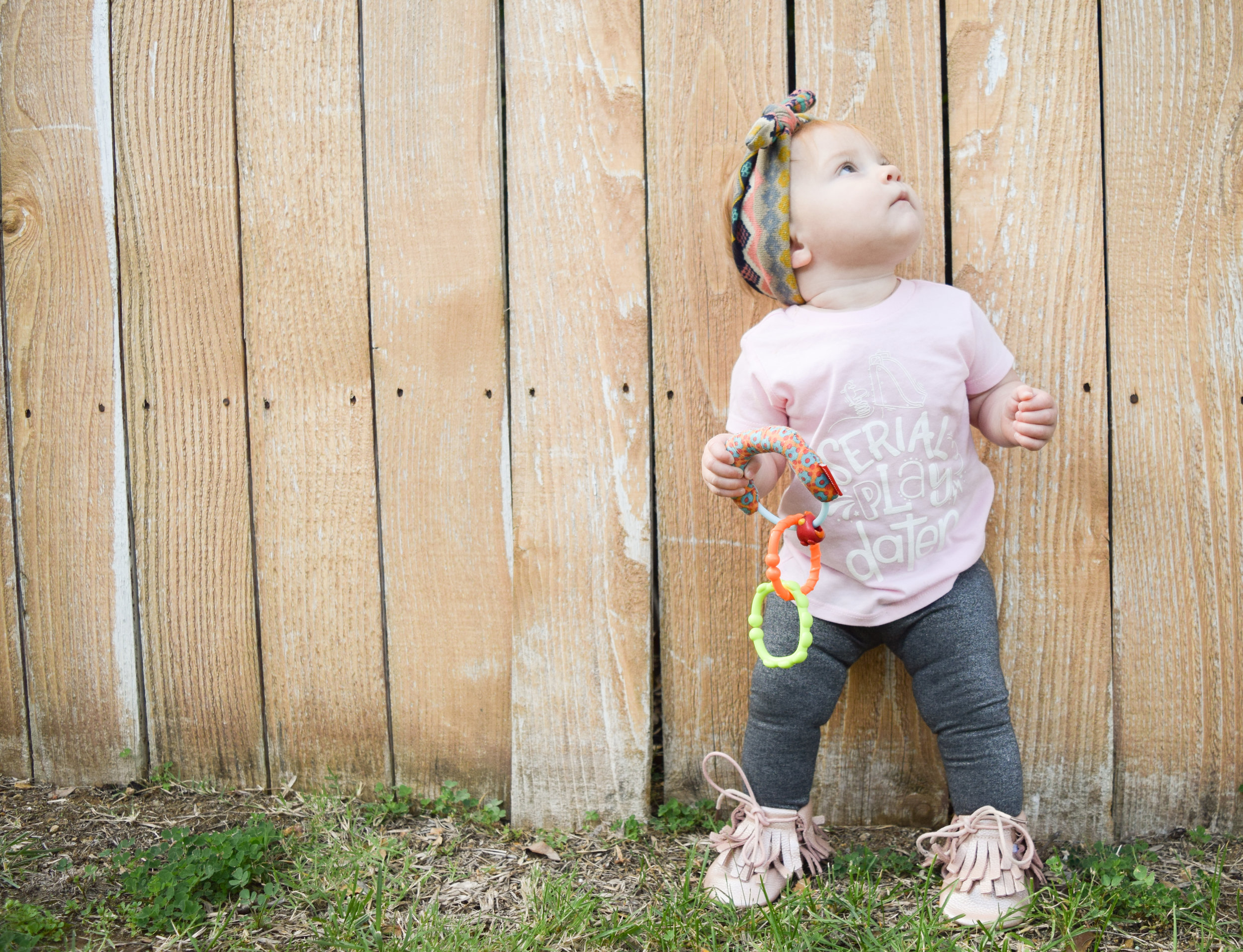 Funny Baby Tshirts - BABY FASHION | Serial Play Dater Baby T Shirt - Brooklynn & Grey