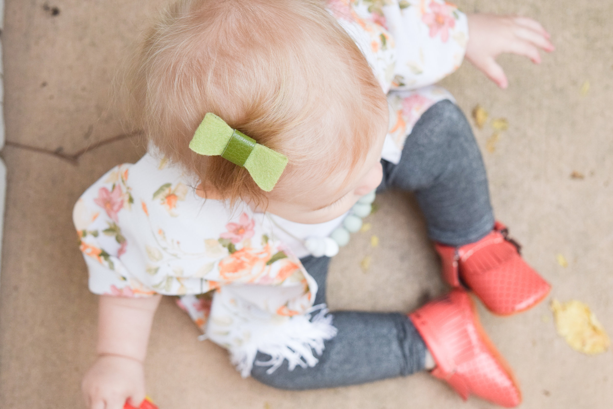 Baby Floral Kimono and Silver Baby Leggings