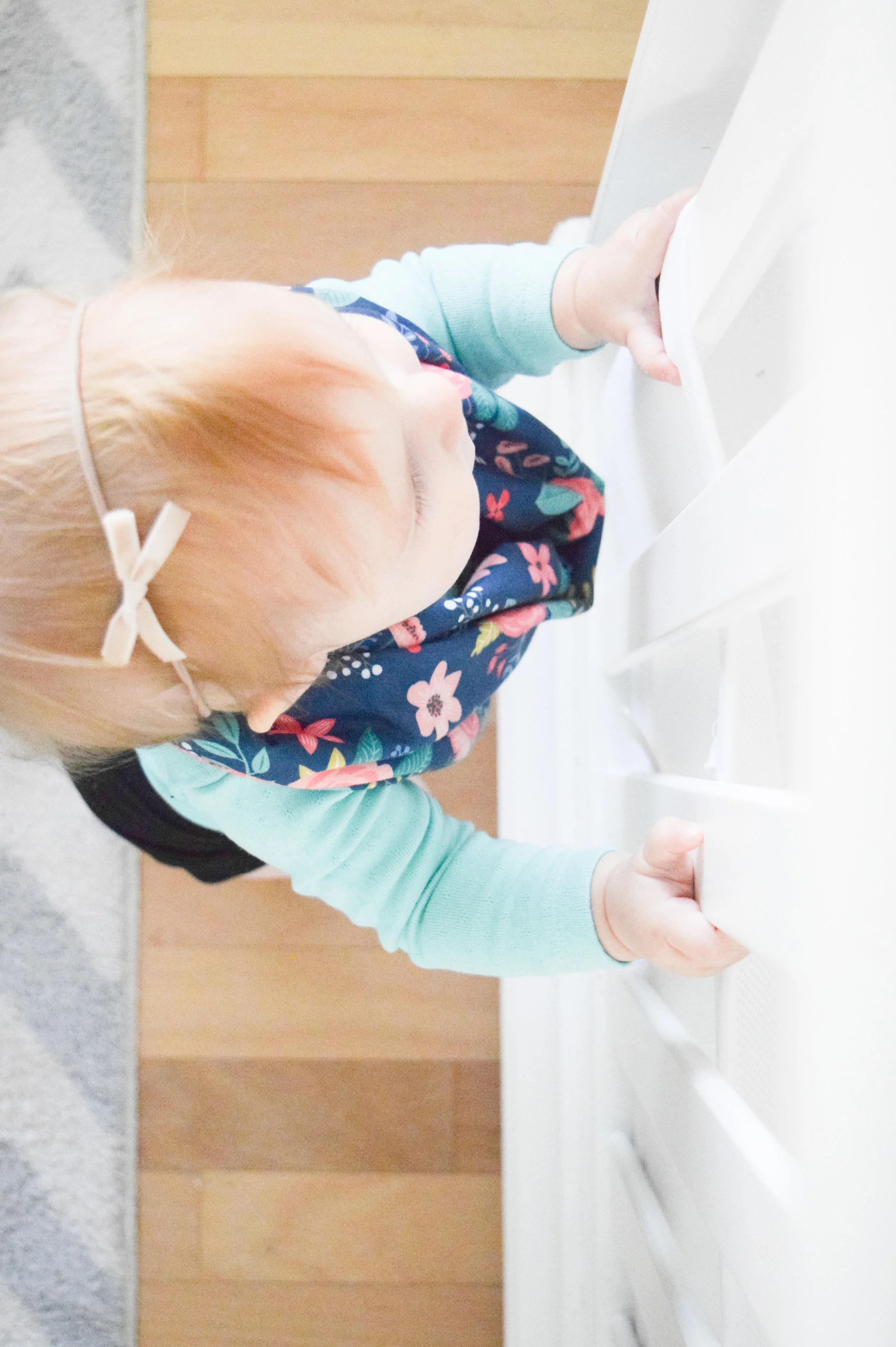 Floral Baby Infinity Scarf - Winter Baby Outfit