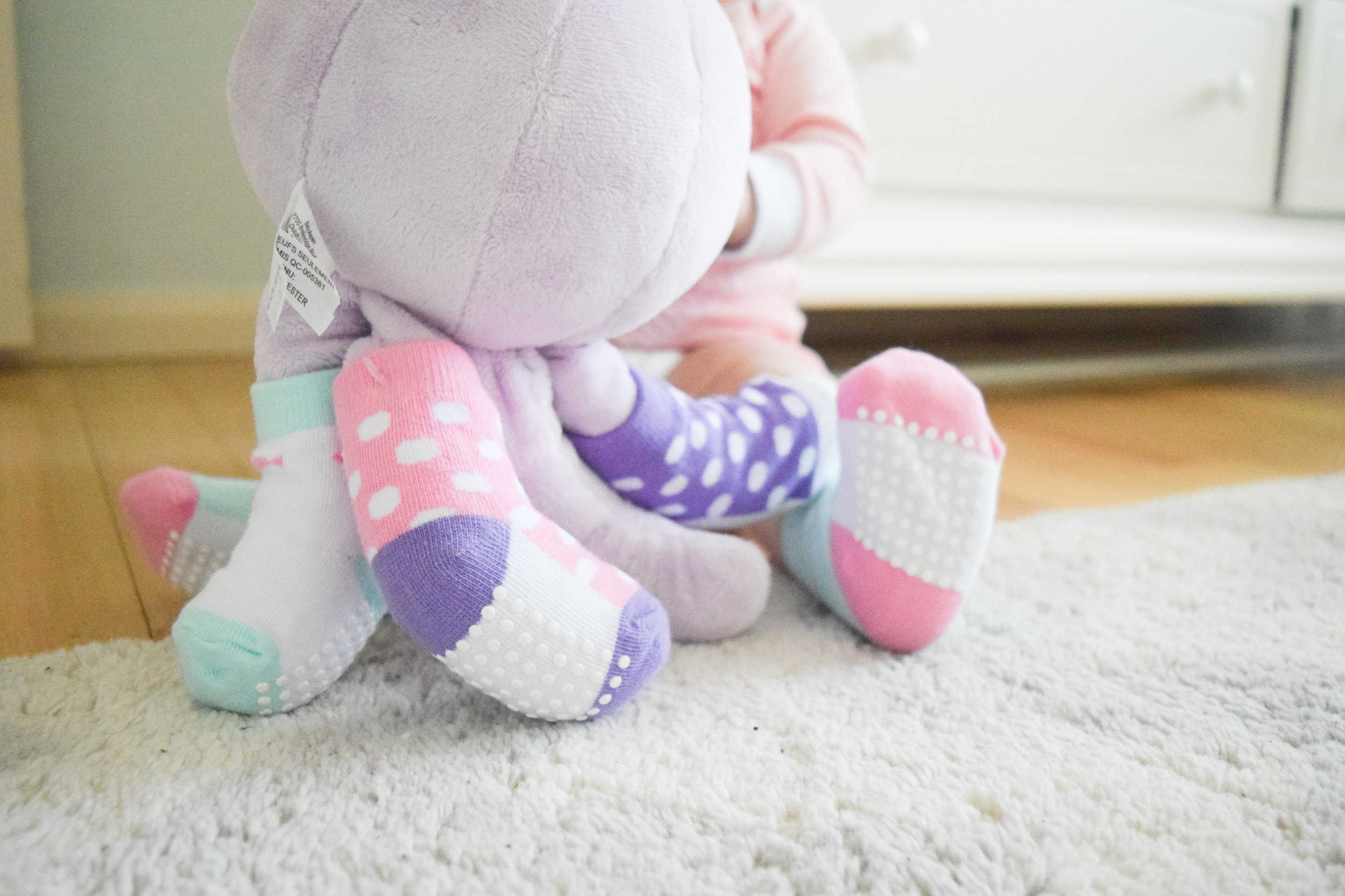 Baby Shower Gift Ideas - Octopus Stuffed Animal - Baby Socks - Baby Aspen
