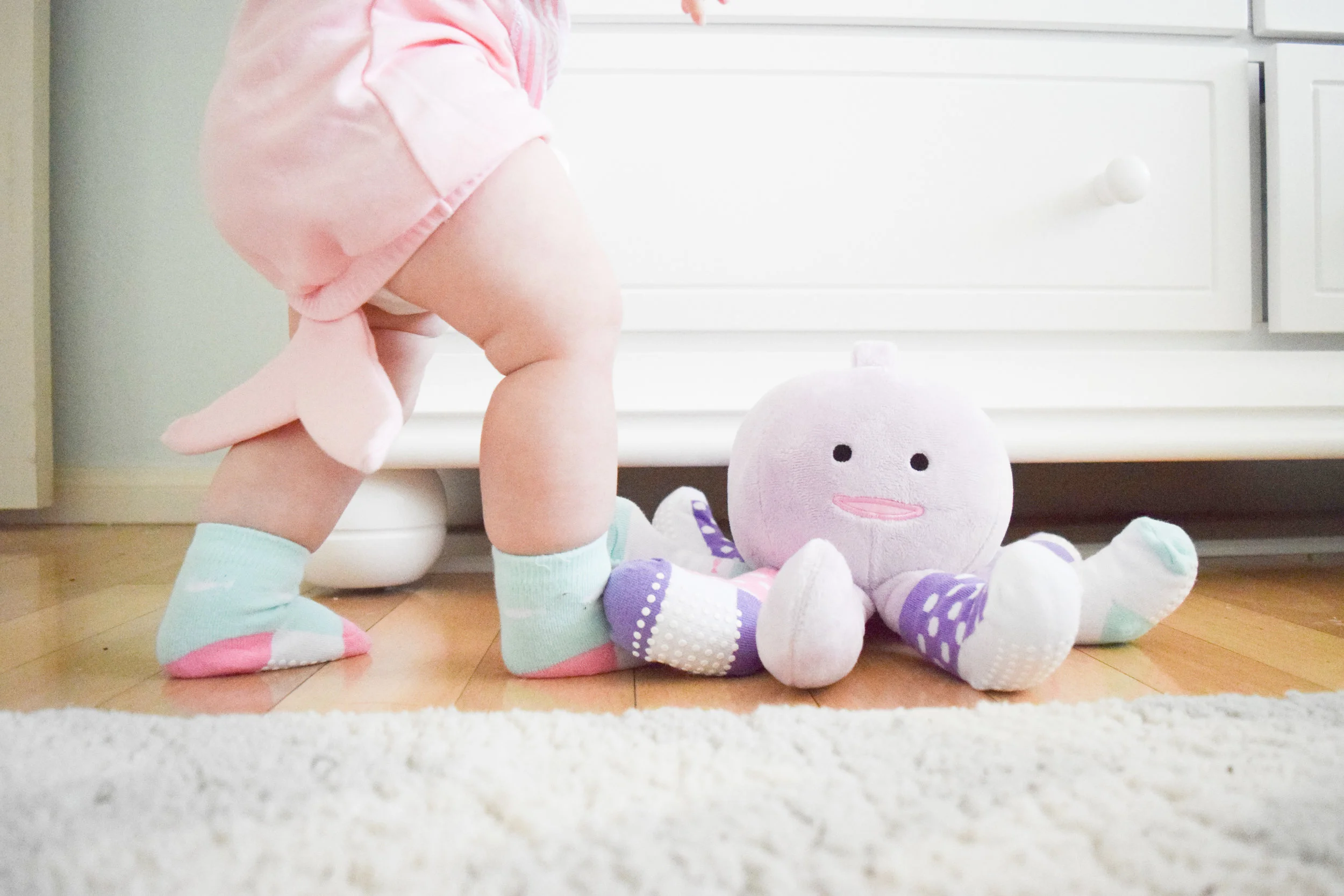Baby Shower Gift Ideas - Octopus Stuffed Animal - Baby Socks - Baby Aspen