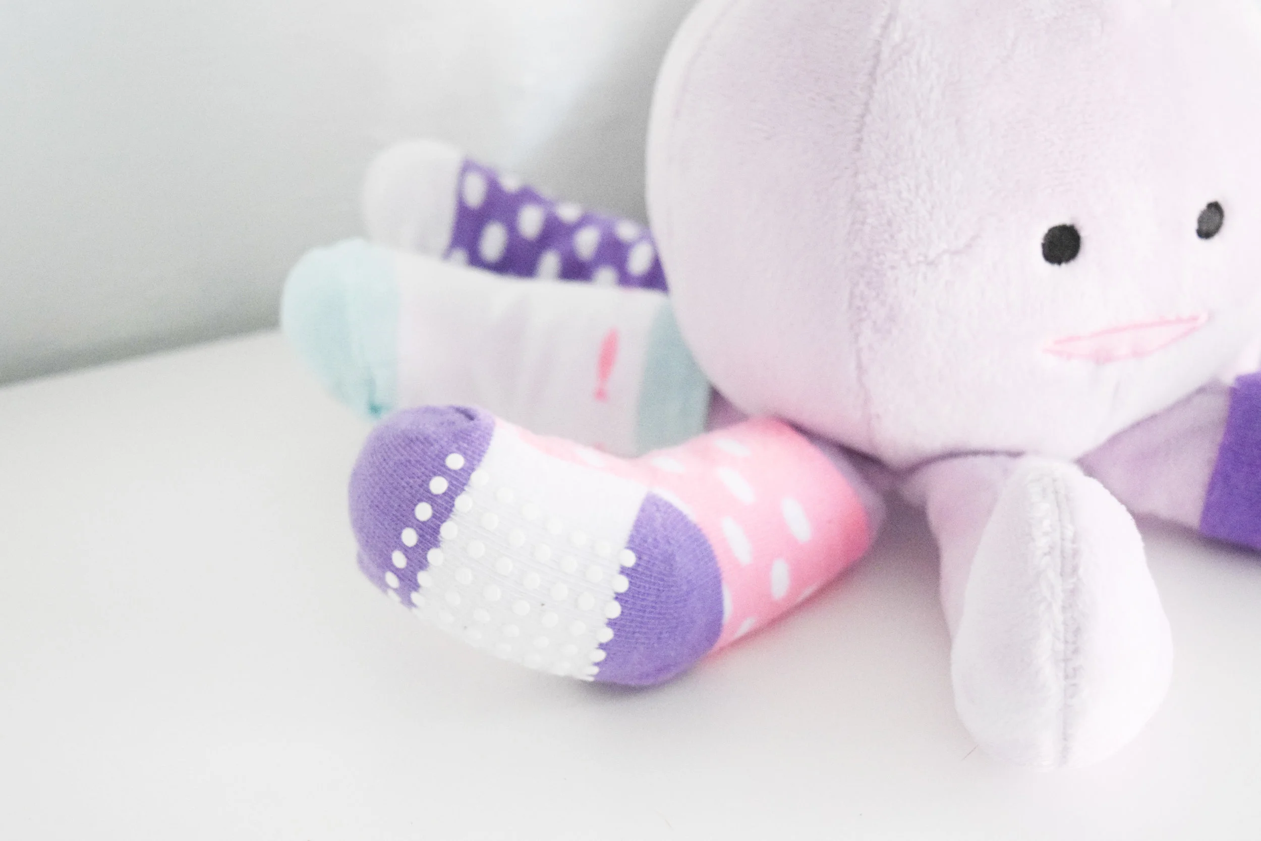 Baby Shower Gift Ideas - Octopus Stuffed Animal - Baby Socks - Baby Aspen
