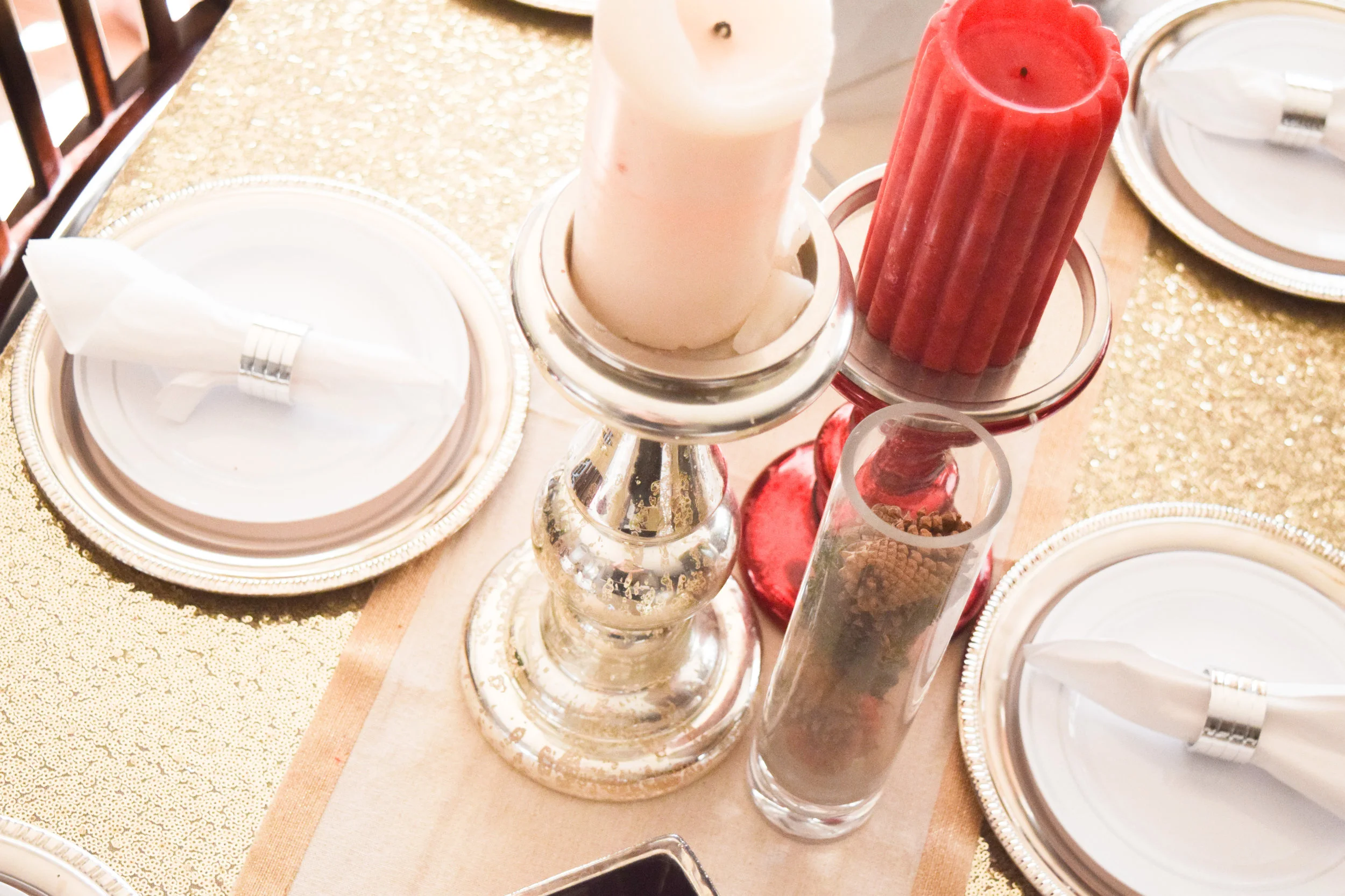 Inexpensive Holiday Place Setting + Decor - FAKE CHRISTMAS | A Hallak Family Holiday Tradition
