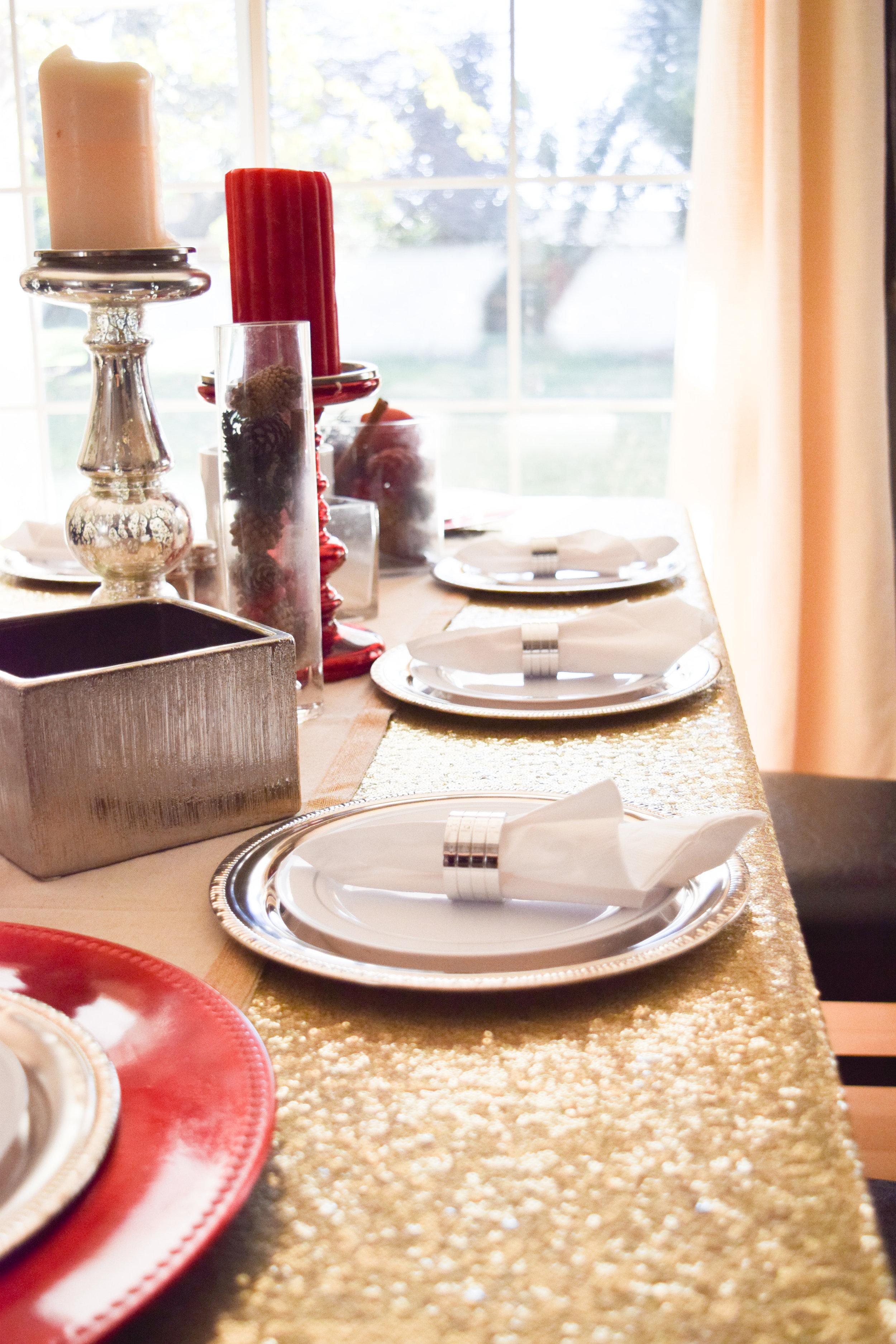 Inexpensive Holiday Place Setting + Decor - FAKE CHRISTMAS | A Hallak Family Holiday Tradition