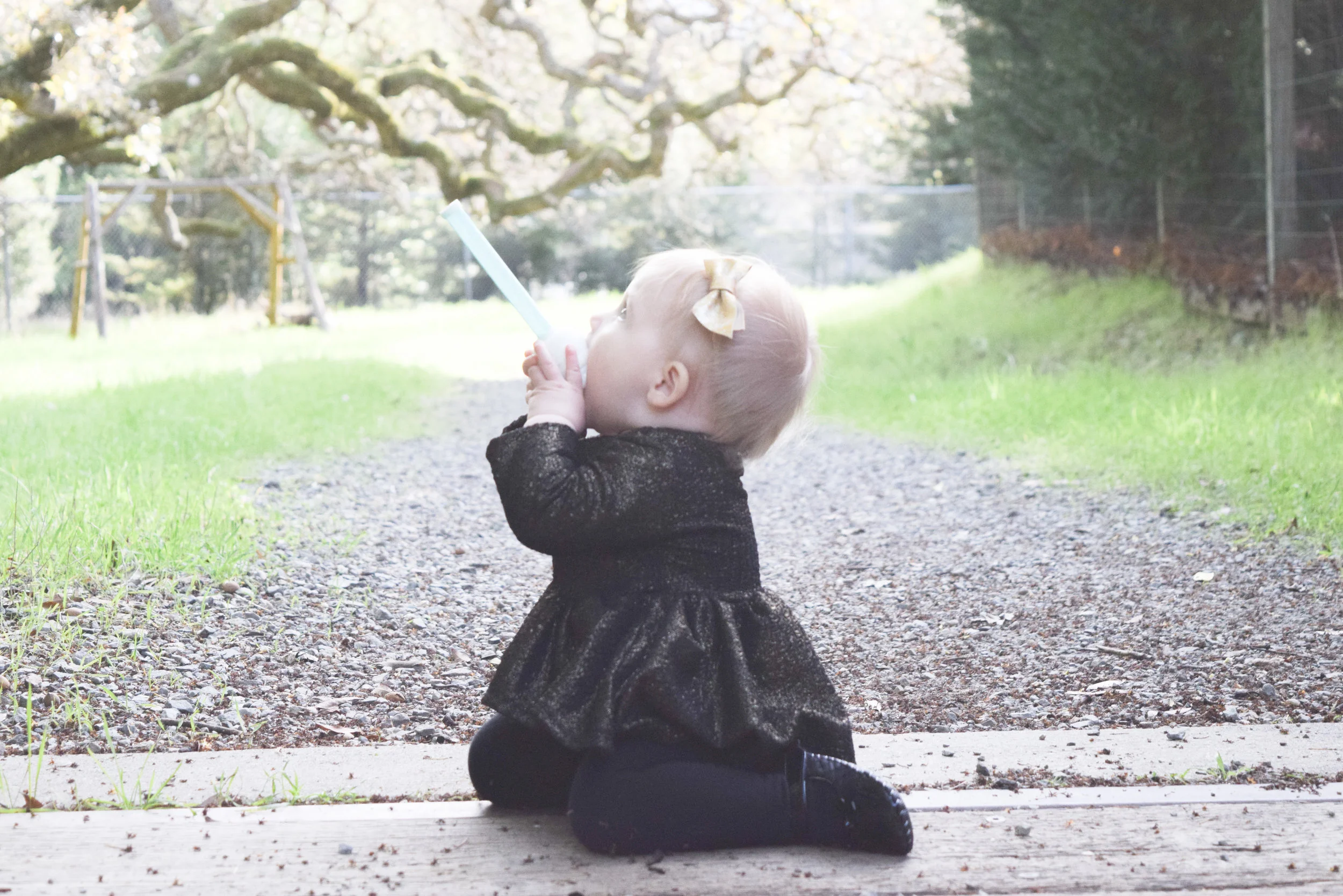BABY FASHION - black and gold baby peplum, gold baby bow, velvet baby bloomers, black formal pediped baby shoes