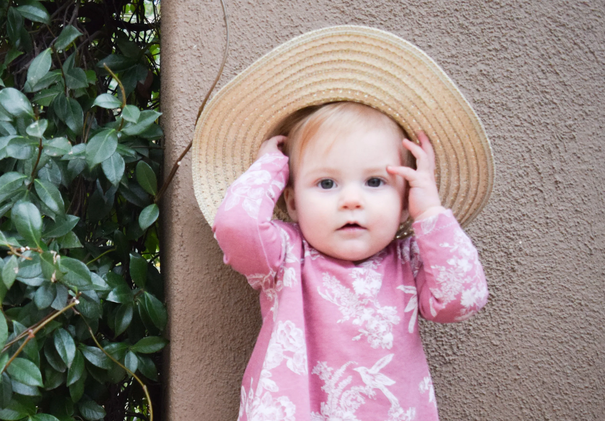 BABY FASHION | A Pink Vintage Floral Baby Tunic Dress